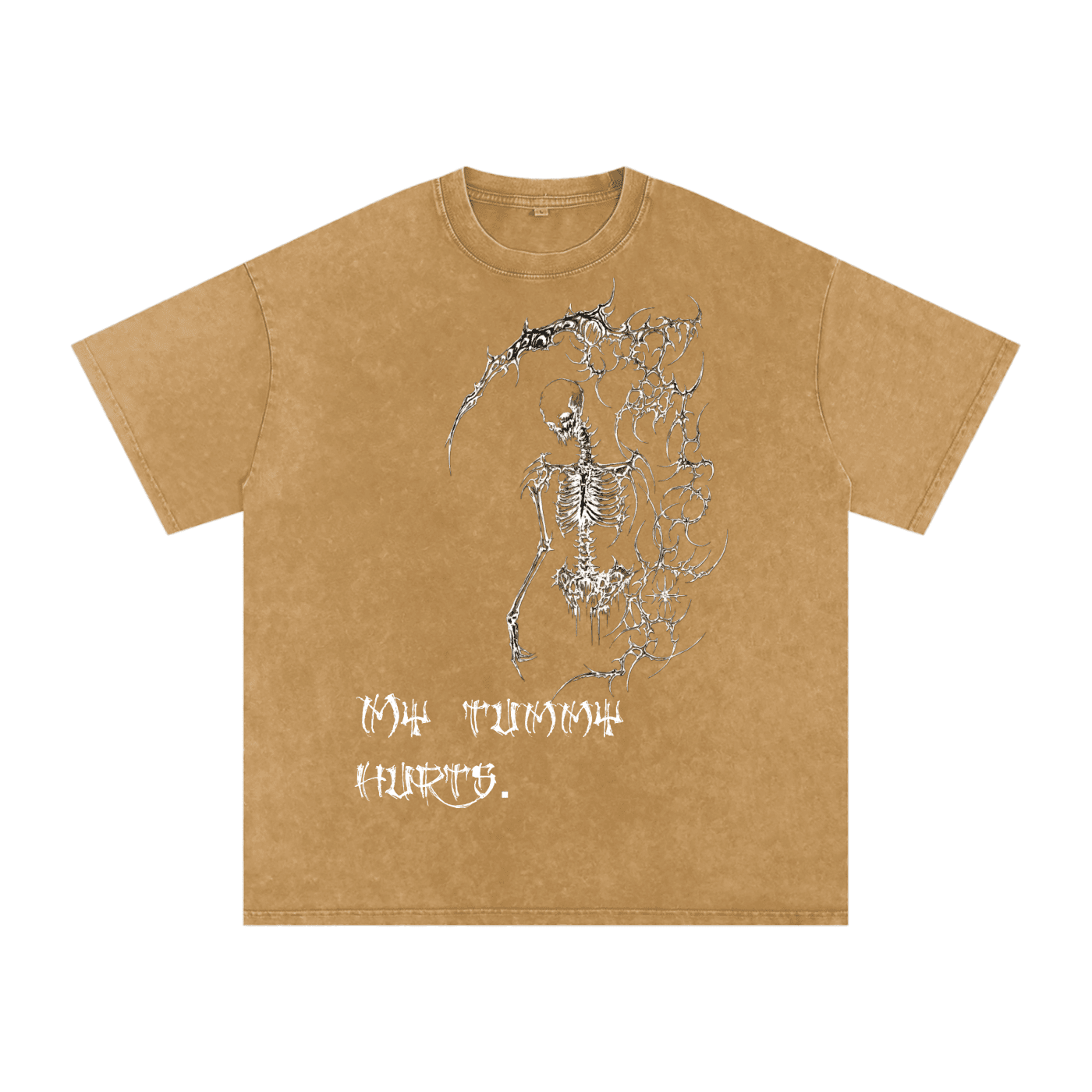 My Tummy Hurts Oversized Cotton T-Shirt - The Shadow Archive