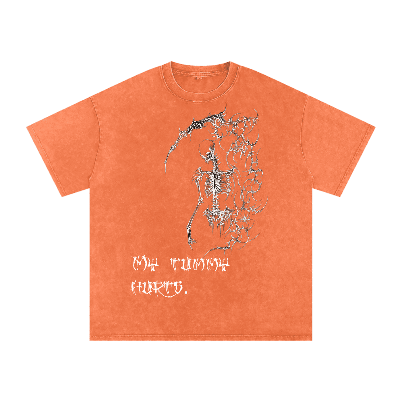 My Tummy Hurts Oversized Cotton T-Shirt - The Shadow Archive