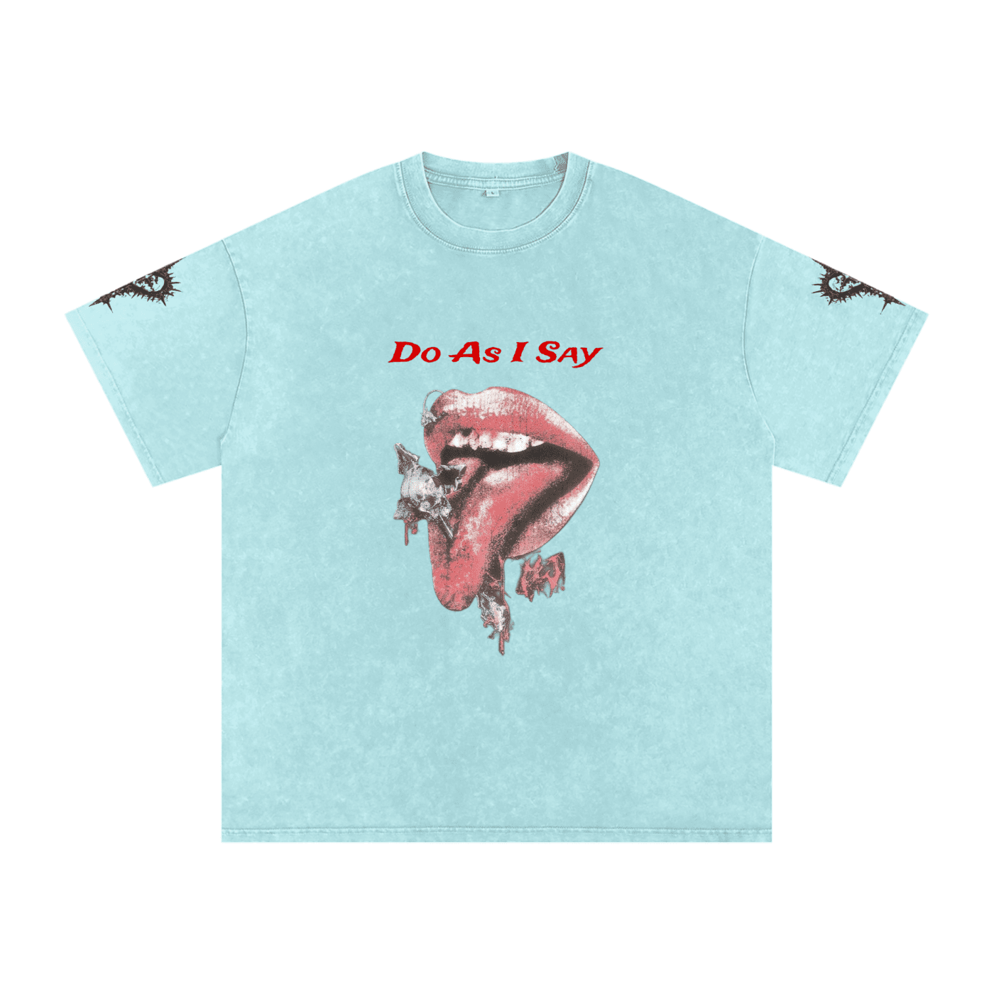 Do As I Say Washed Oversized Cotton T-Shirt - The Shadow Archive