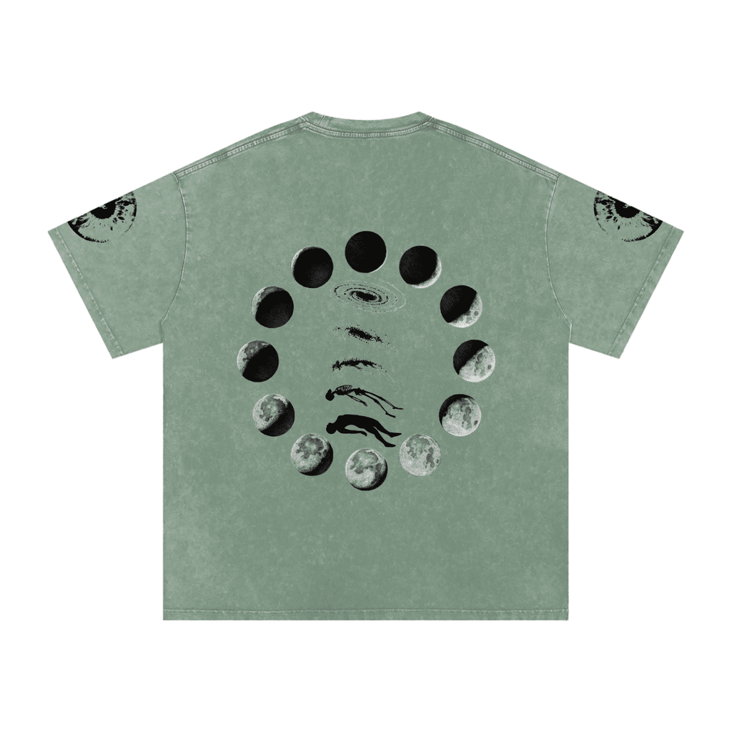 Falling Out Of Space Washed Oversized Cotton T-Shirt - The Shadow Archive