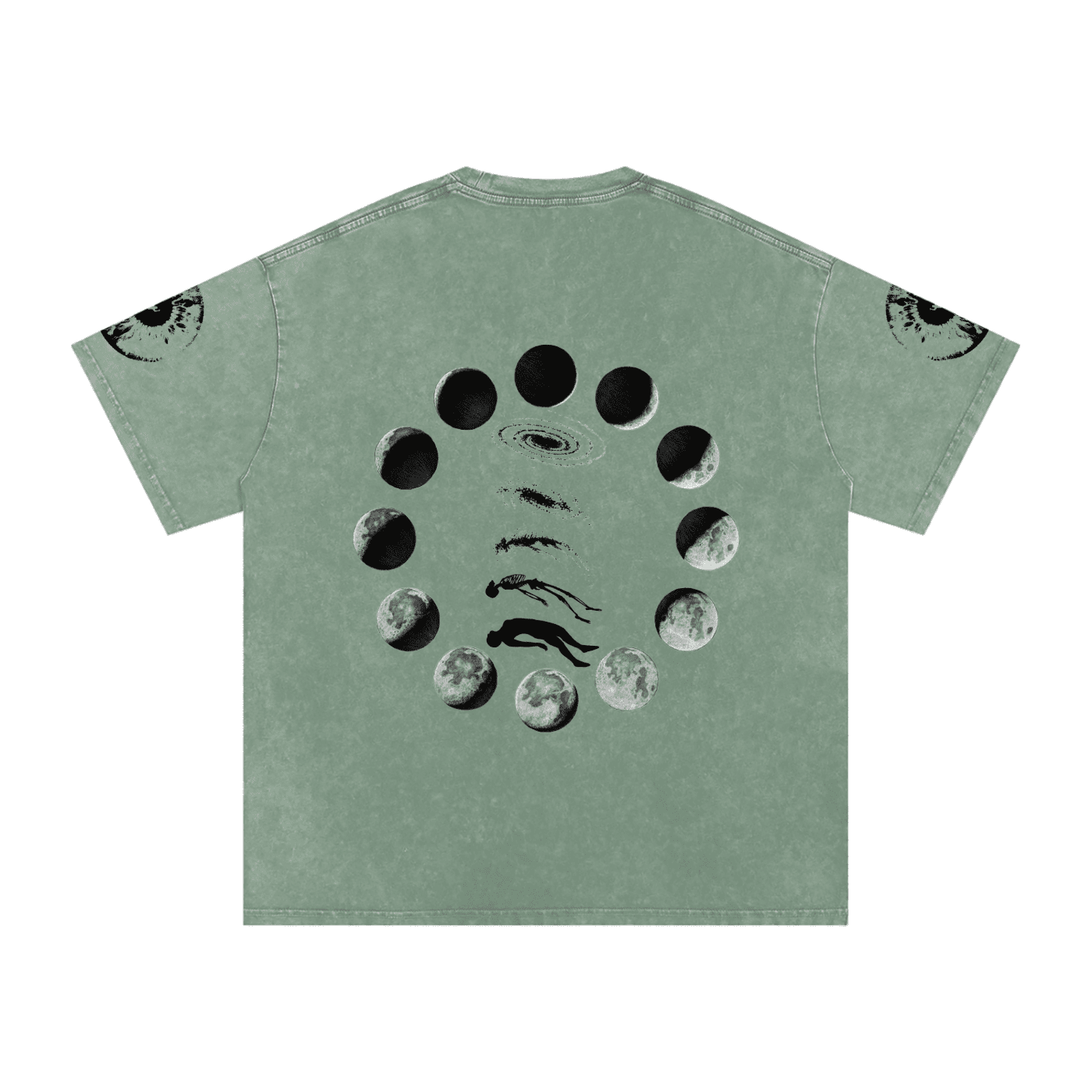 Falling Out Of Space Washed Oversized Cotton T-Shirt - The Shadow Archive