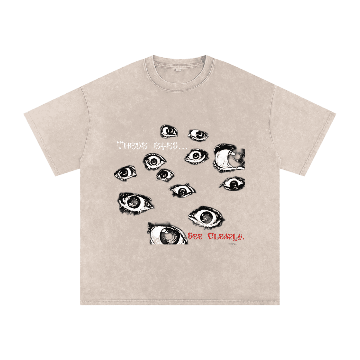 These Eyes Oversized Cotton T-Shirt - The Shadow Archive