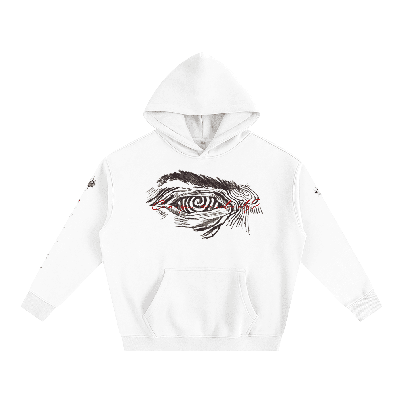 Can You See Clearly? Oversize Fleeced Hoodie - The Shadow Archive