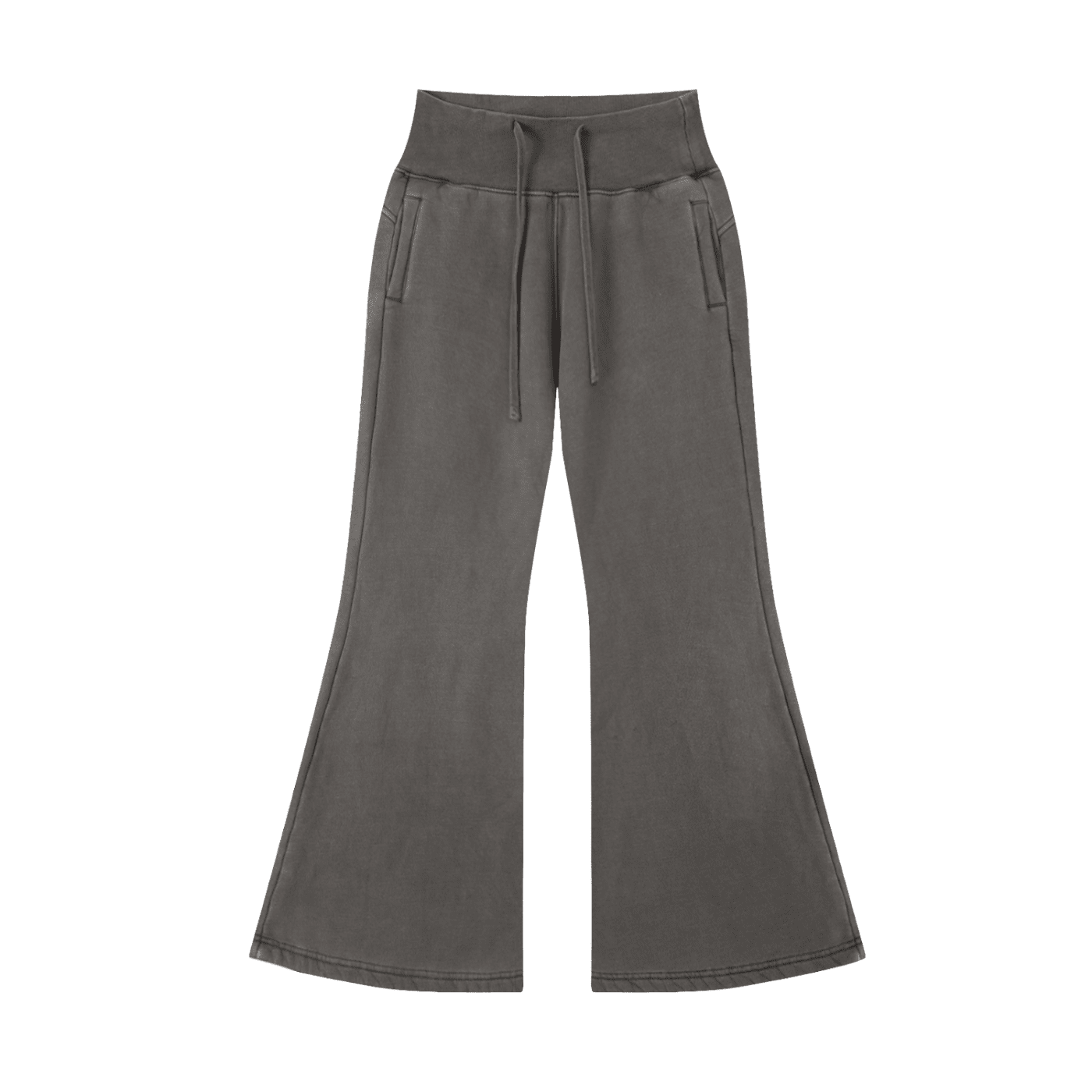 Vintage Washed Flared Fleece Pants - The Shadow Archive