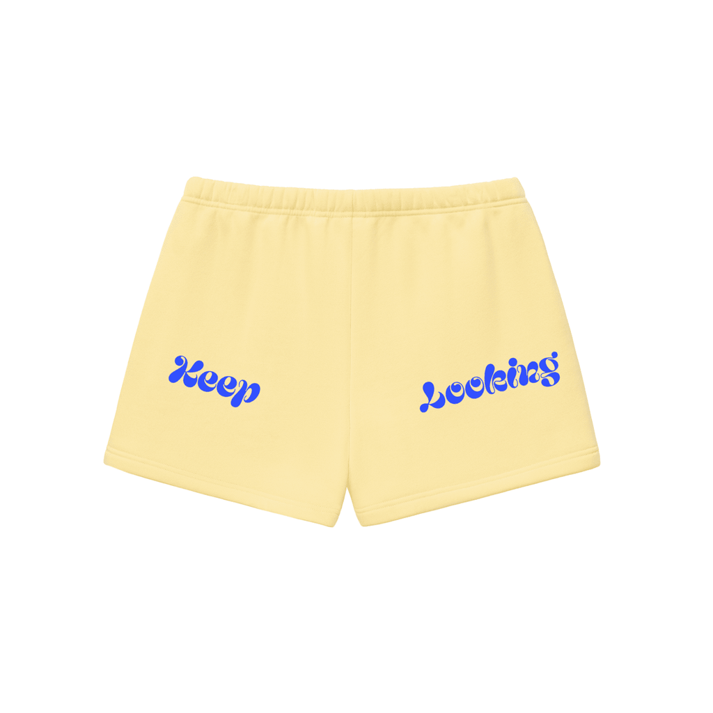 Keep Looking Fleece Drawstring Sweatshorts - The Shadow Archive
