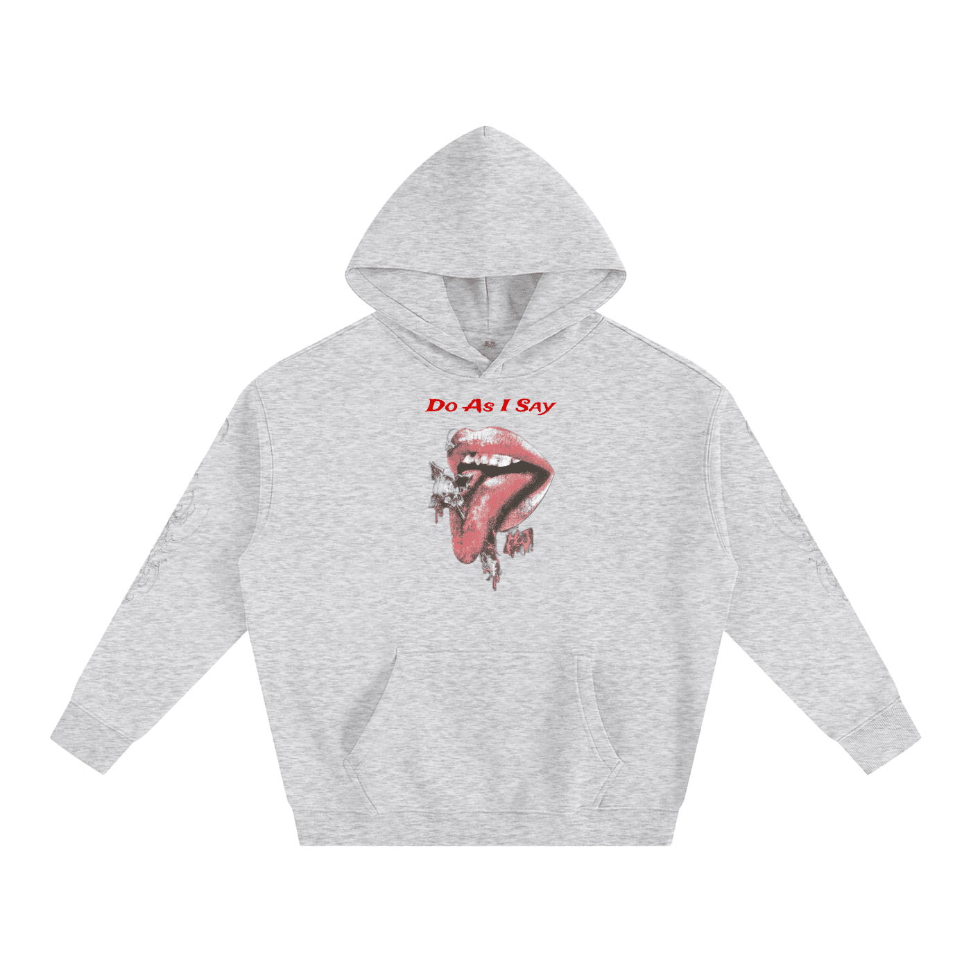 Do As I Say Oversize Fleeced Hoodie - The Shadow Archive