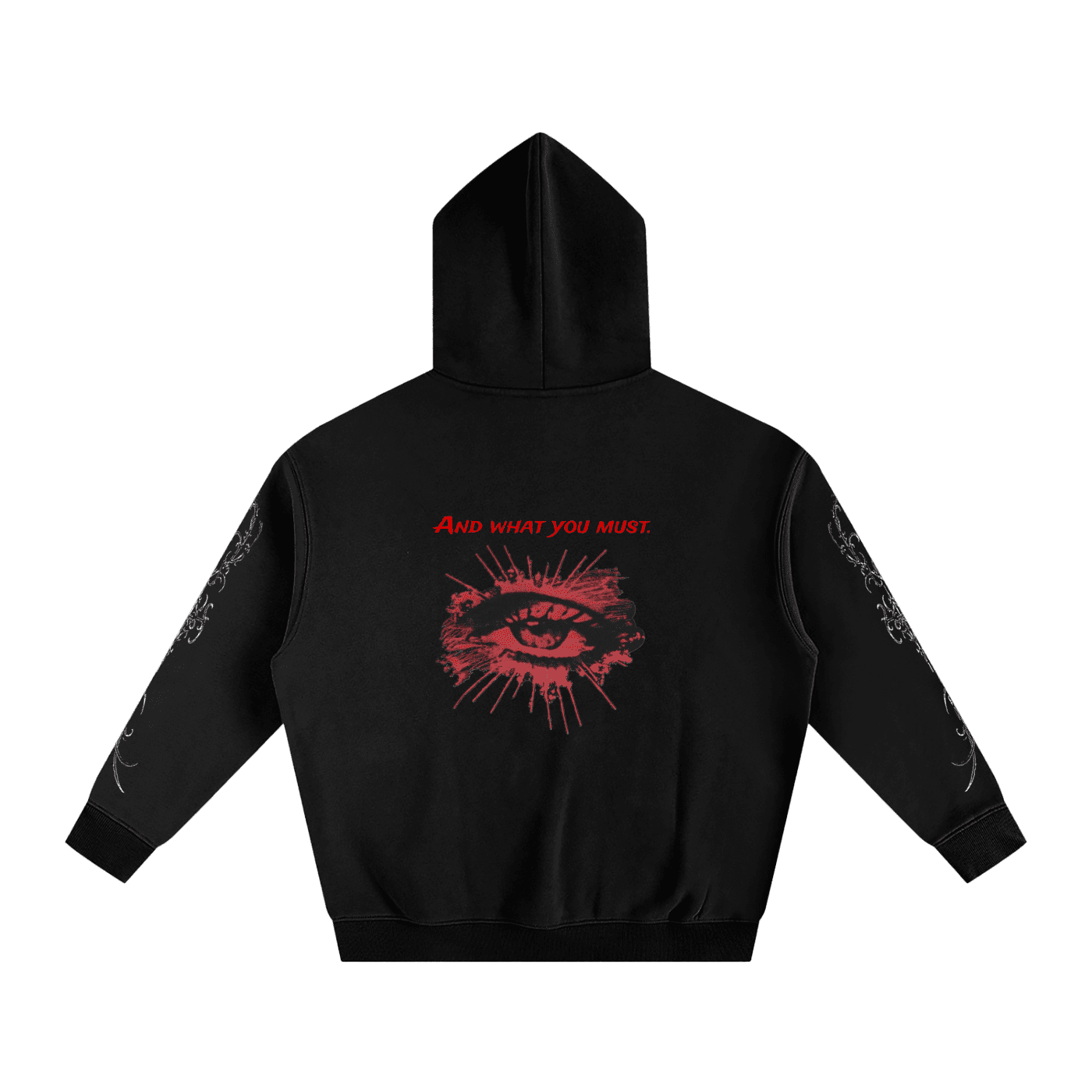 Do As I Say Oversize Fleeced Hoodie - The Shadow Archive