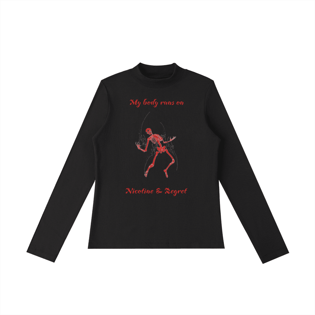 Nicotine & Regret Long Sleeve T-Shirt - The Shadow Archive