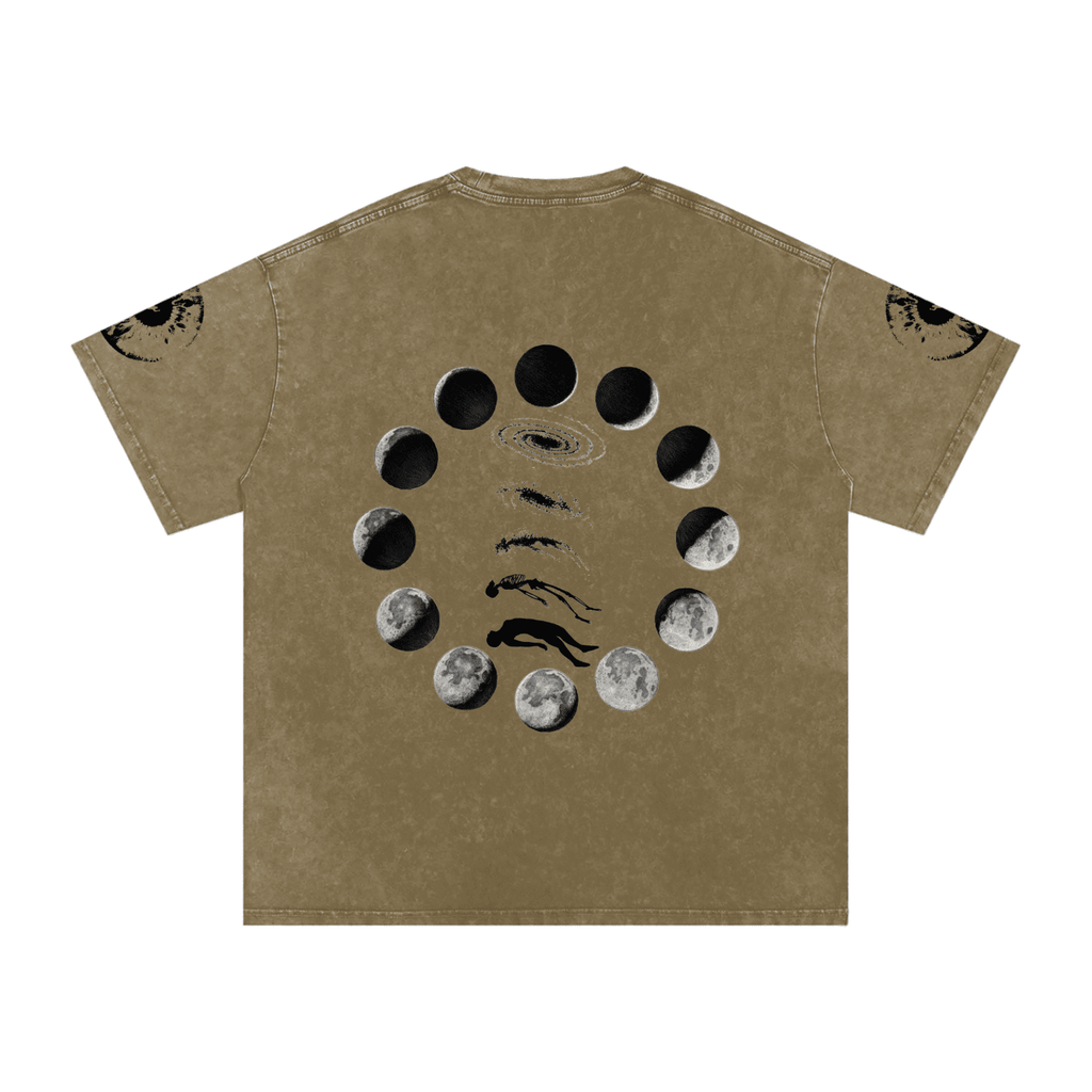 Falling Out Of Space Washed Oversized Cotton T-Shirt - The Shadow Archive