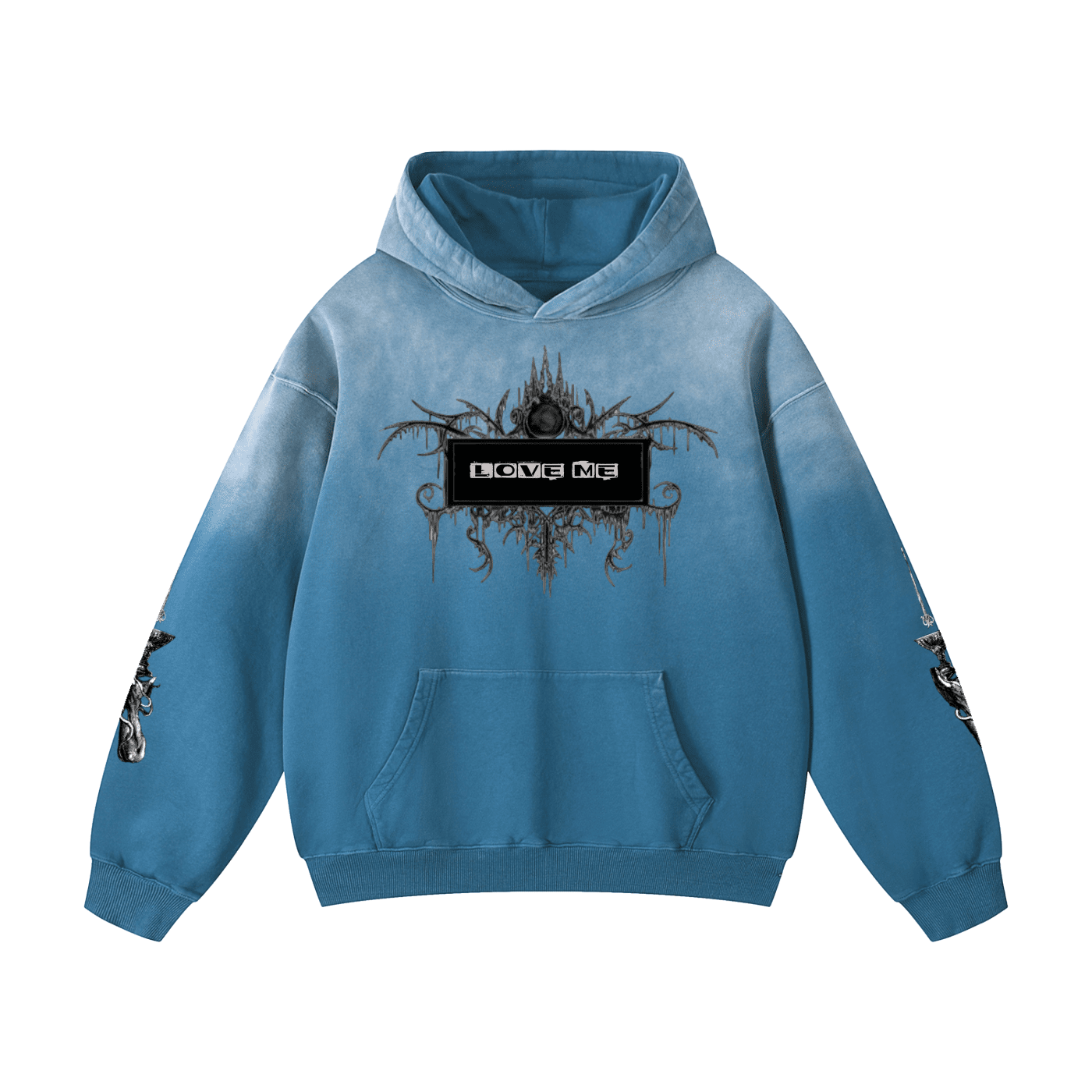 Love Me Sunfade Oversized Hoodie - The Shadow Archive