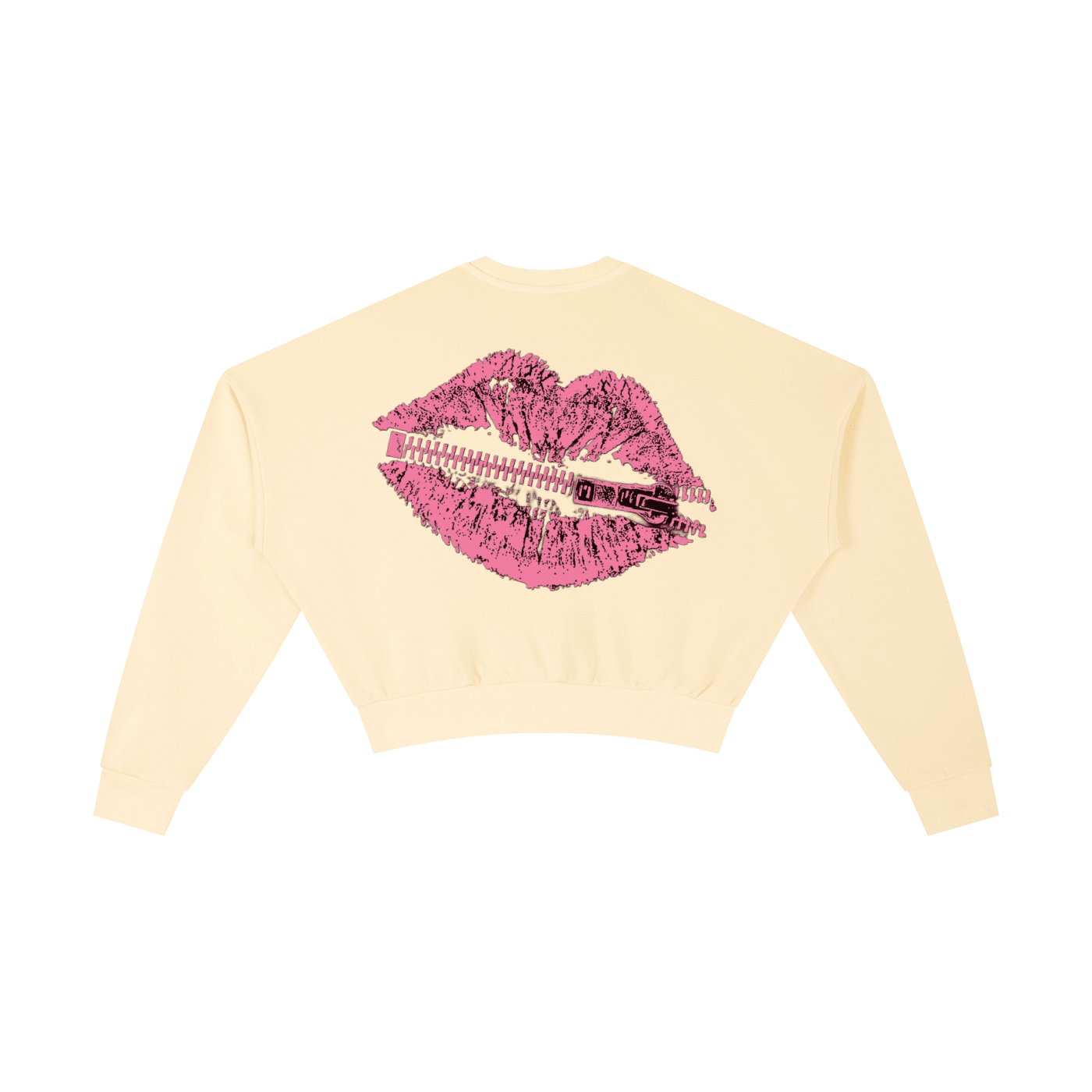 Bipolar Kisses Washed Cropped Sweatshirt - The Shadow Archive