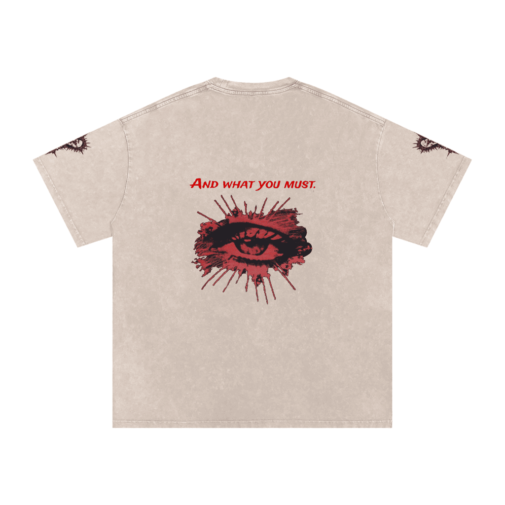 Do As I Say Washed Oversized Cotton T-Shirt - The Shadow Archive