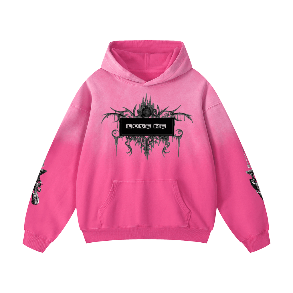 Love Me Sunfade Oversized Hoodie - The Shadow Archive
