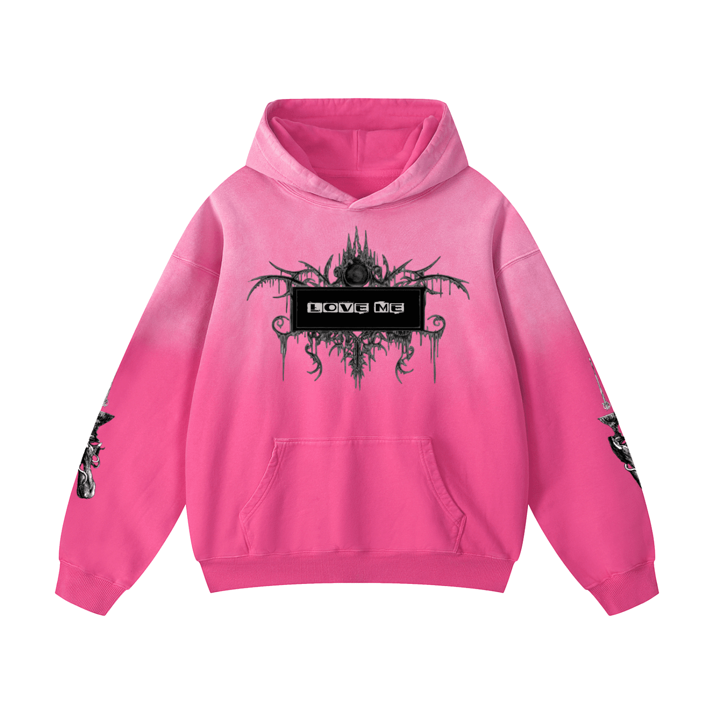 Love Me Sunfade Oversized Hoodie - The Shadow Archive