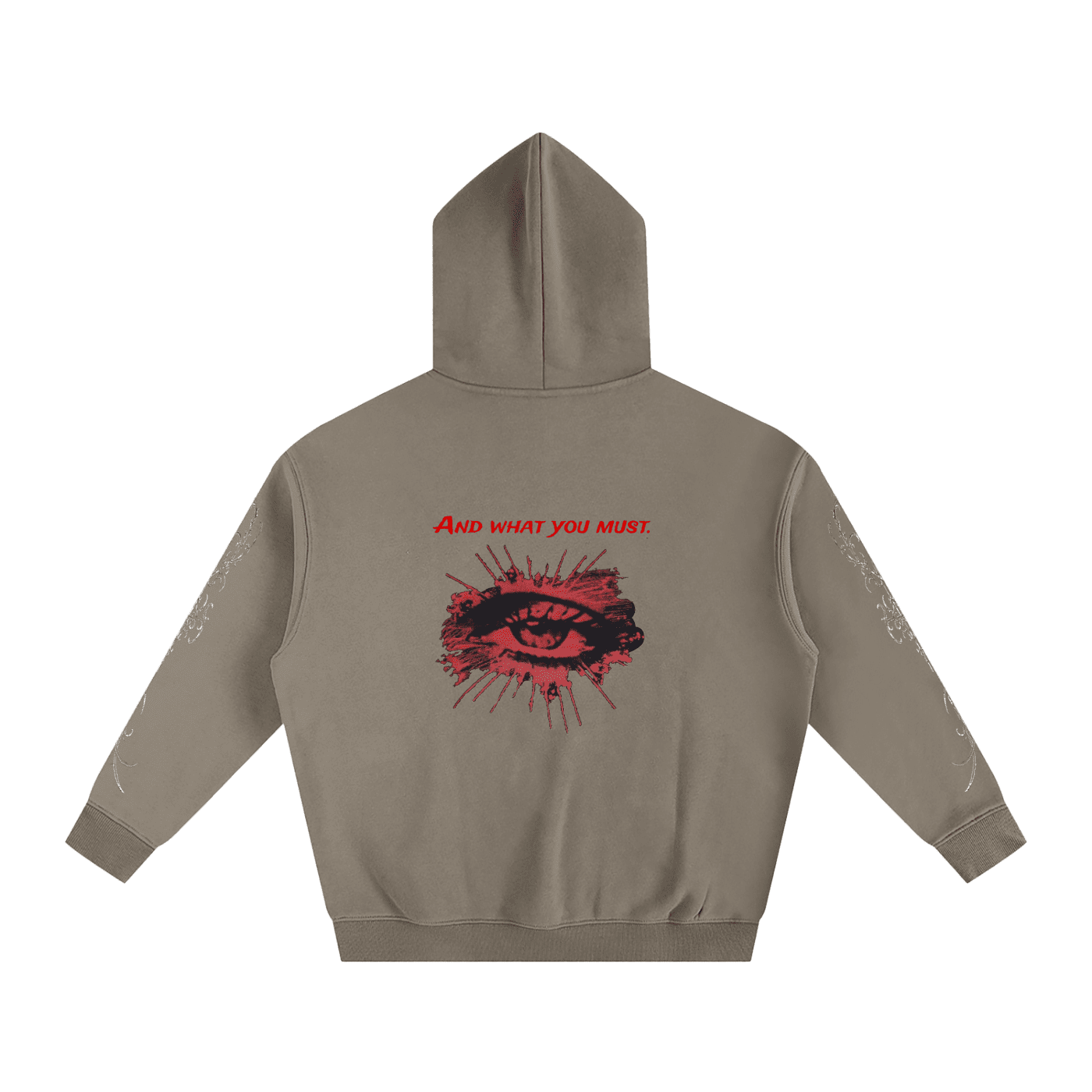 Do As I Say Oversize Fleeced Hoodie - The Shadow Archive