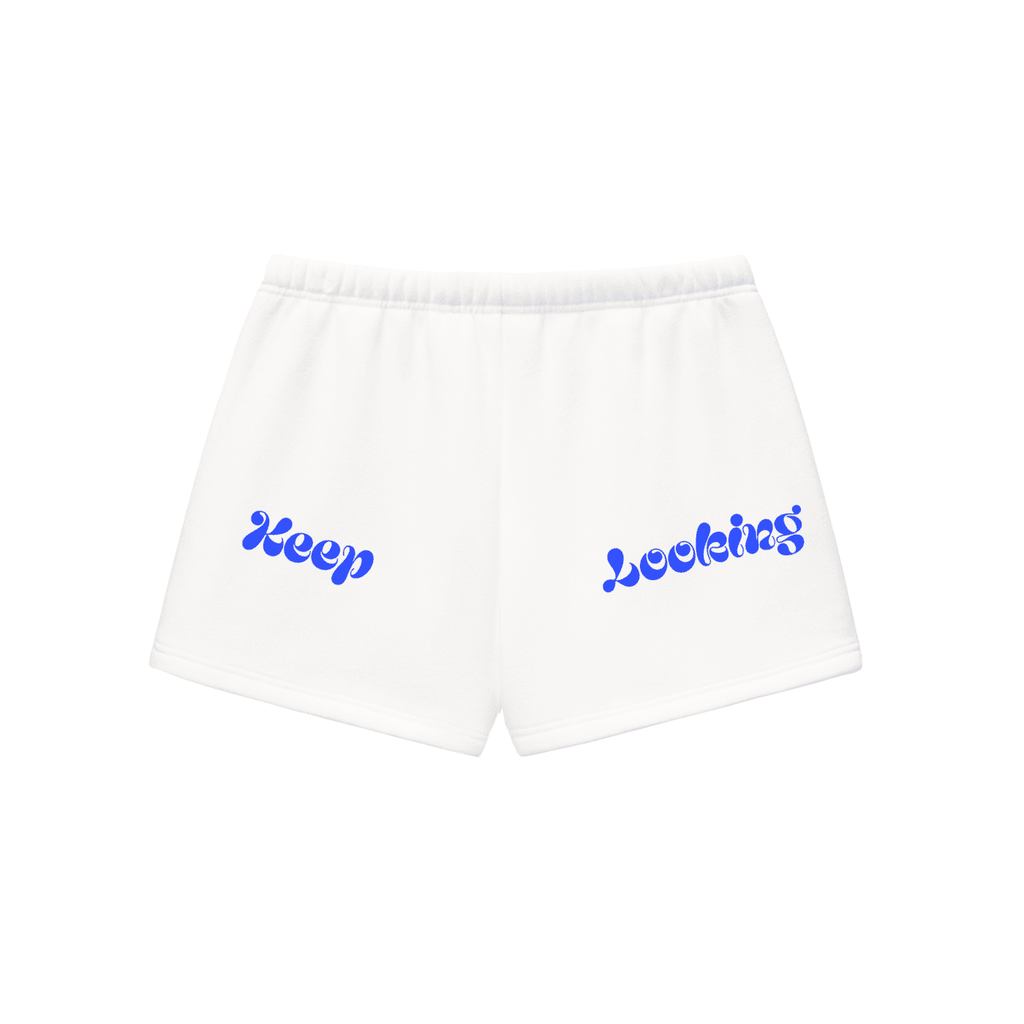 Keep Looking Fleece Drawstring Sweatshorts - The Shadow Archive