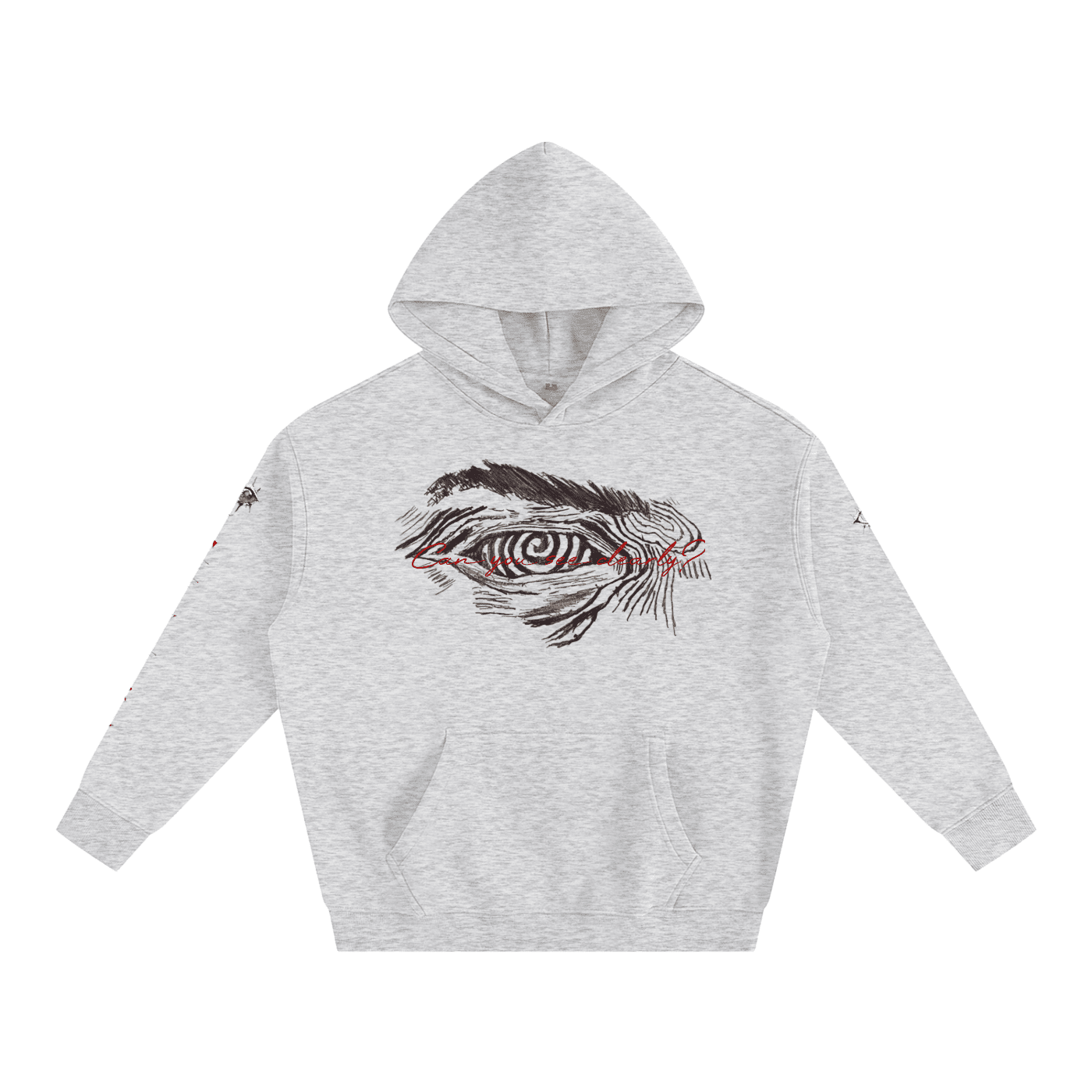 Can You See Clearly? Oversize Fleeced Hoodie - The Shadow Archive