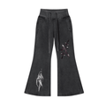 Half - Fledged Vampress Flared Fleece Pants - The Shadow Archive