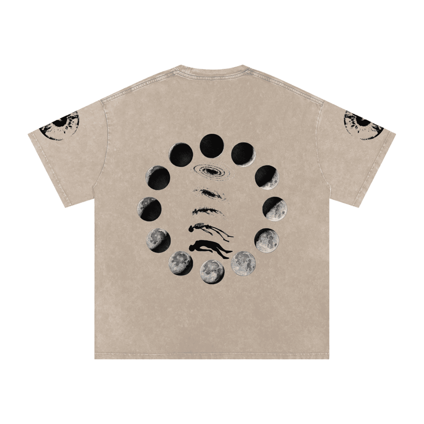 Falling Out Of Space Washed Oversized Cotton T-Shirt - The Shadow Archive