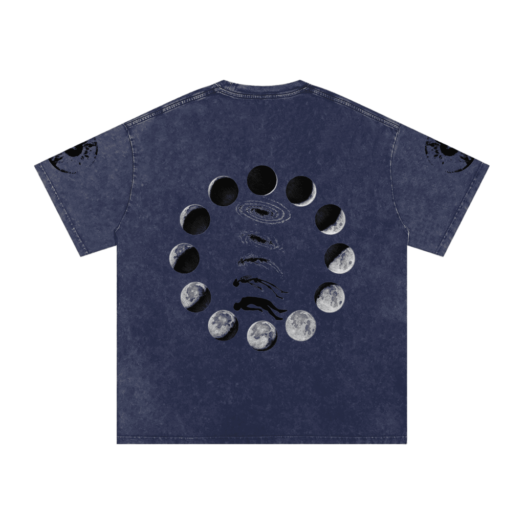 Falling Out Of Space Washed Oversized Cotton T-Shirt - The Shadow Archive