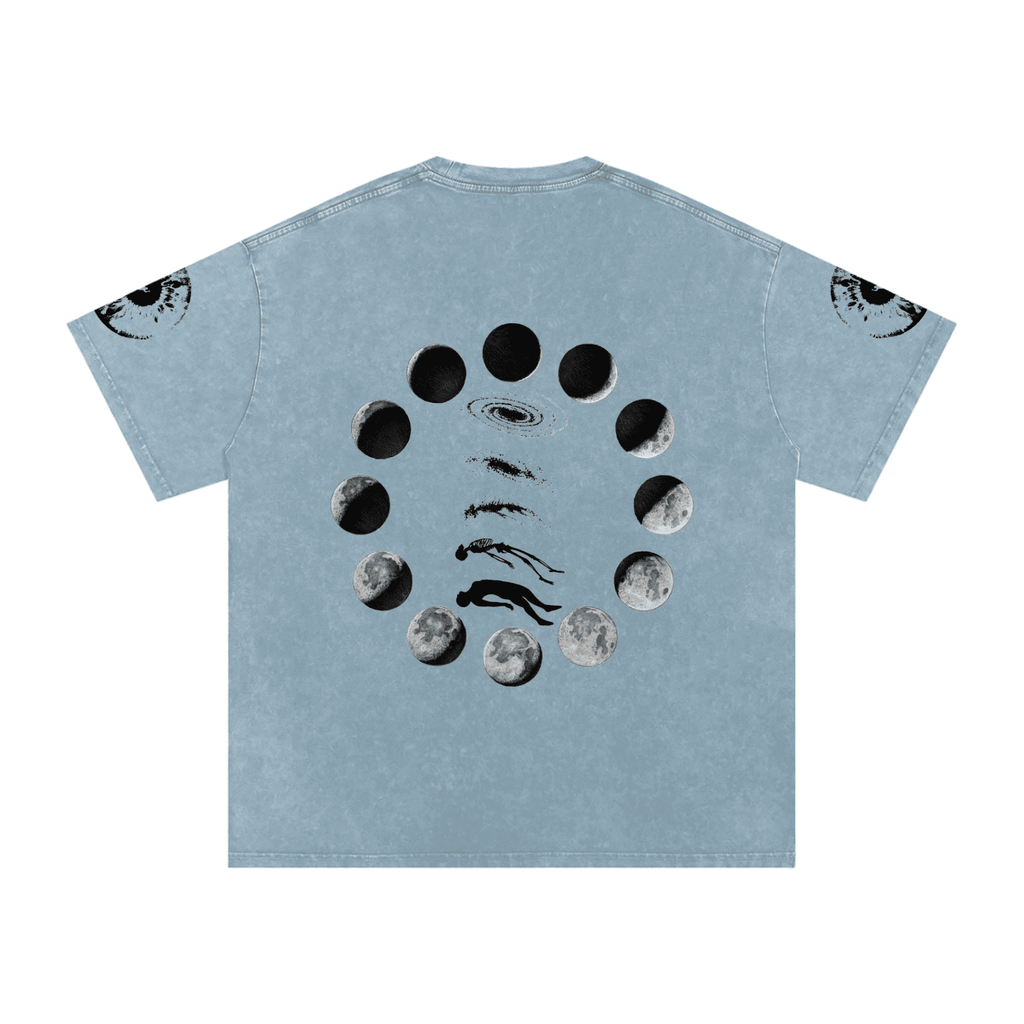 Falling Out Of Space Washed Oversized Cotton T-Shirt - The Shadow Archive
