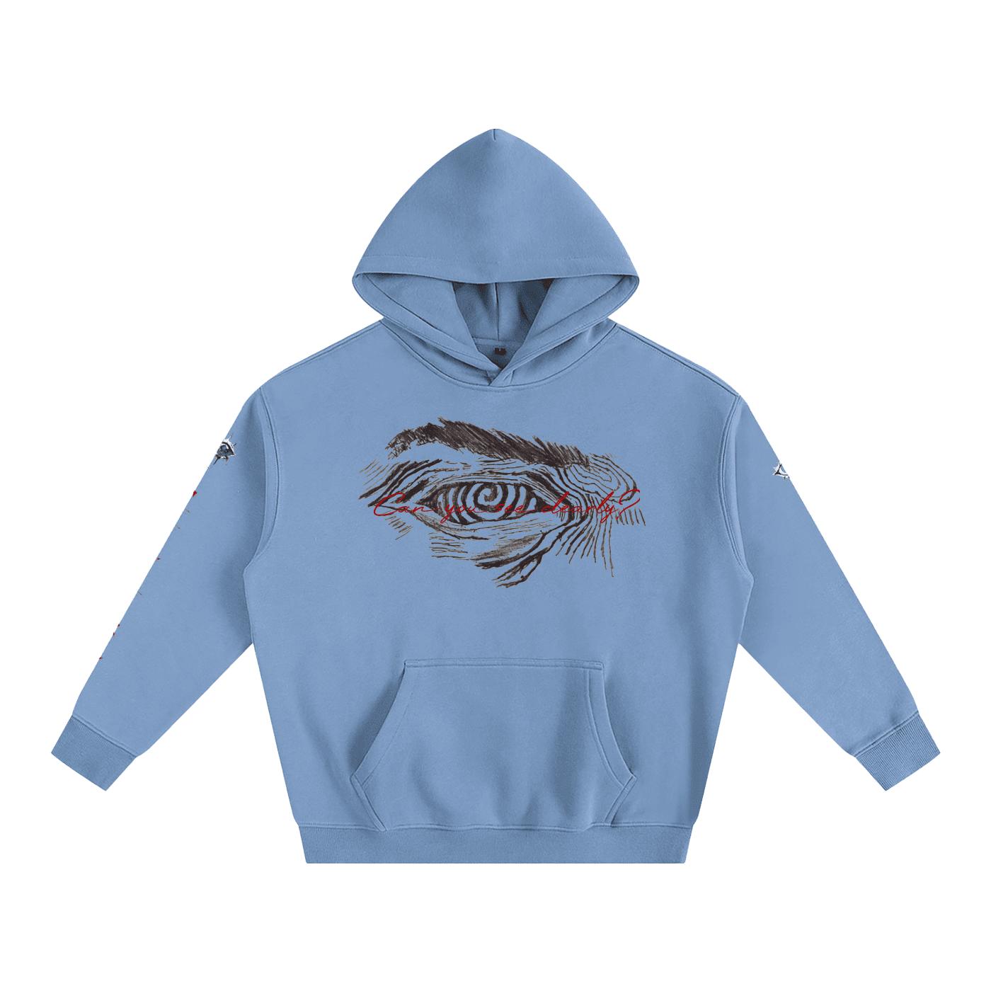 Can You See Clearly? Oversize Fleeced Hoodie - The Shadow Archive