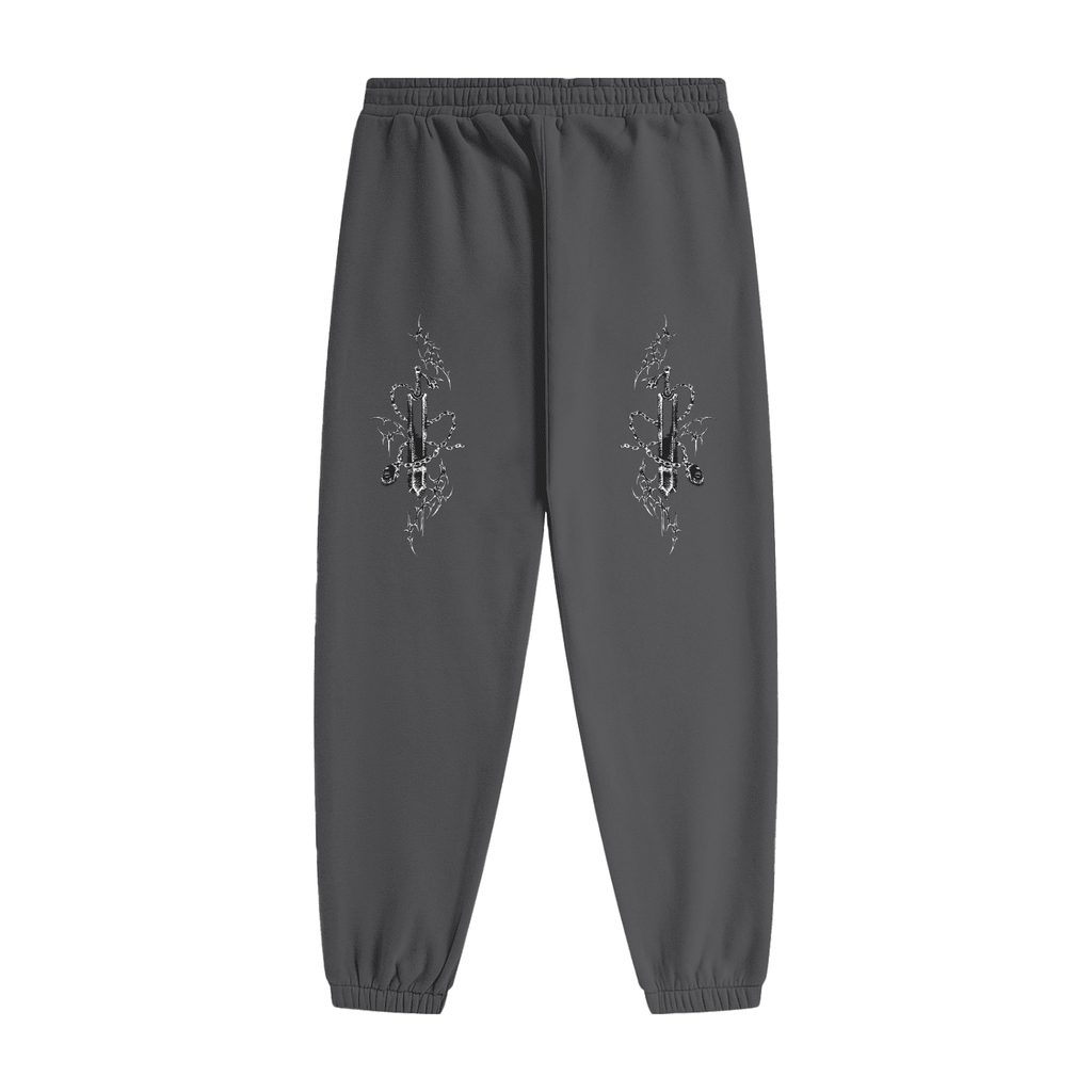Gothic Fleece Joggers - The Shadow Archive