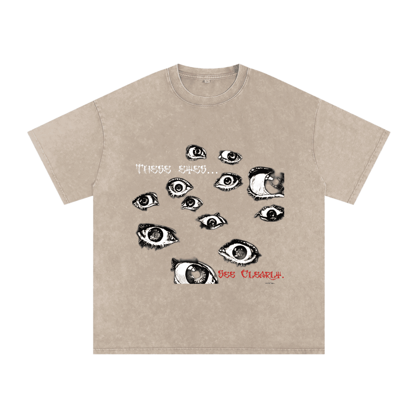 These Eyes Oversized Cotton T-Shirt - The Shadow Archive