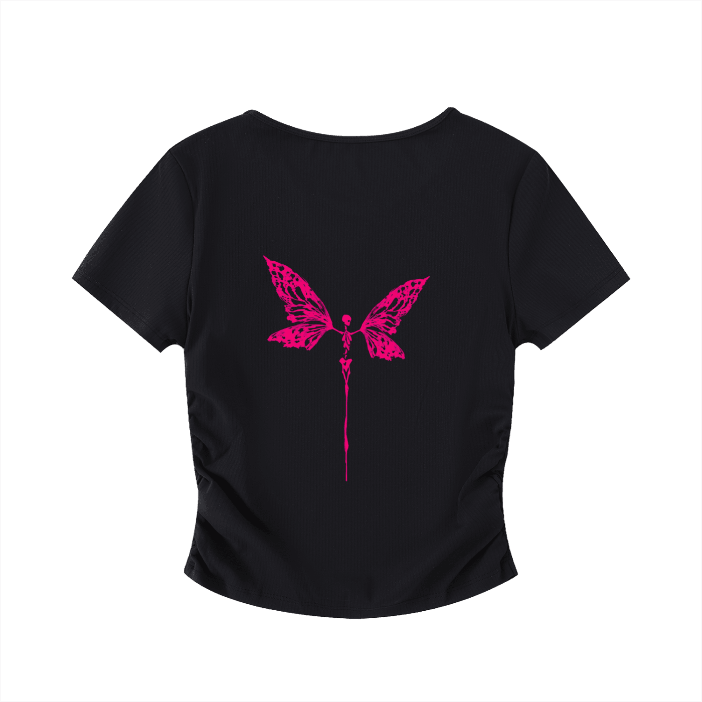 Dead Fairy Bodycon Crop Top - The Shadow Archive