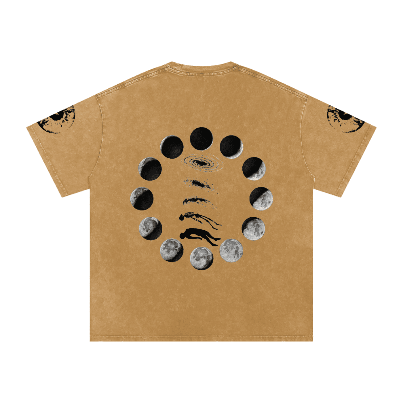 Falling Out Of Space Washed Oversized Cotton T-Shirt - The Shadow Archive