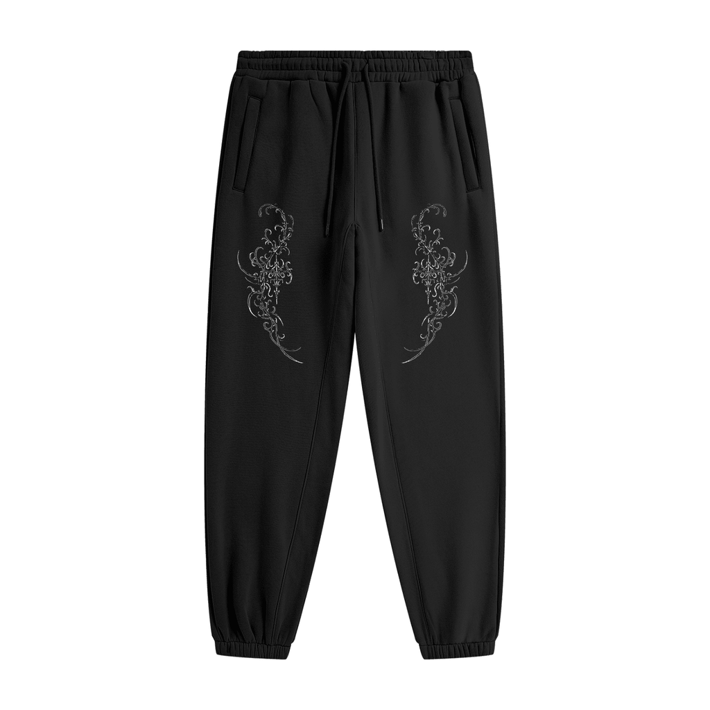 Gothic Fleece Joggers - The Shadow Archive