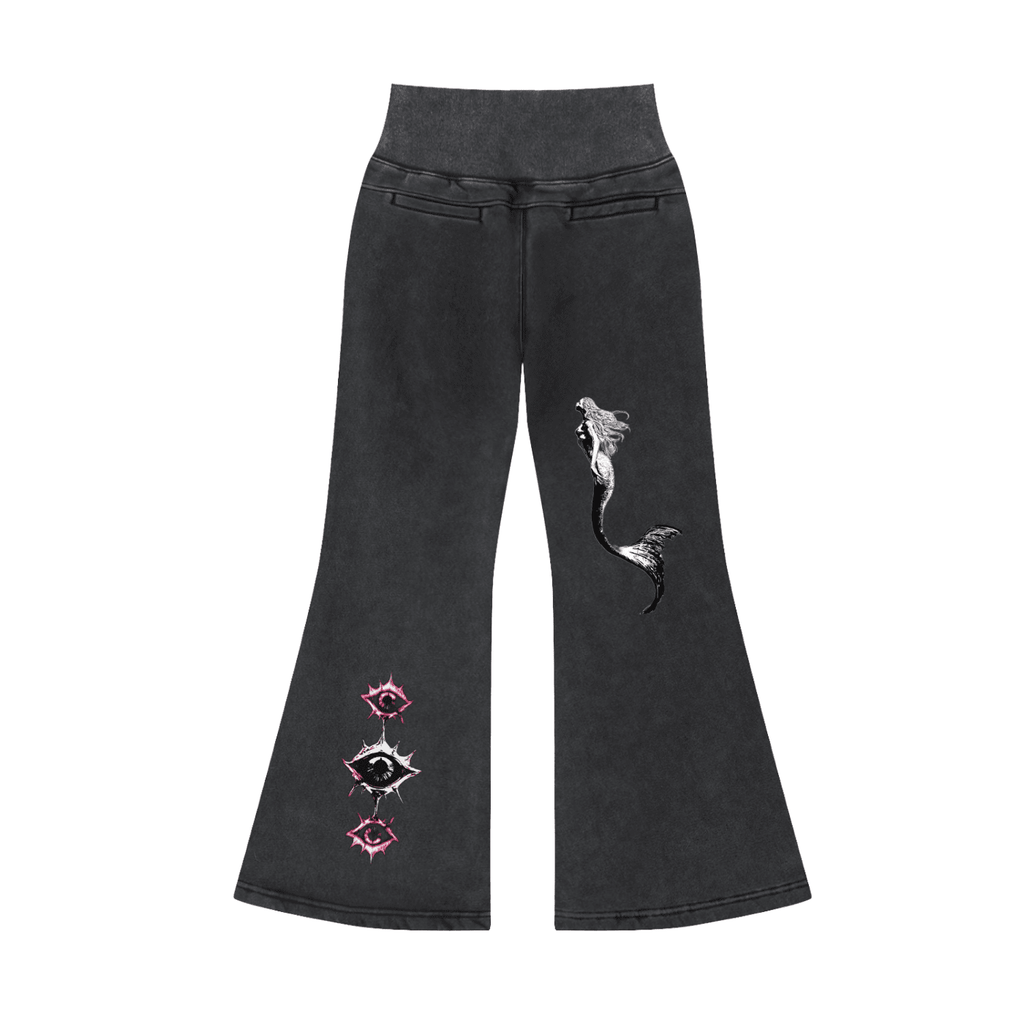 Half - Fledged Vampress Flared Fleece Pants - The Shadow Archive