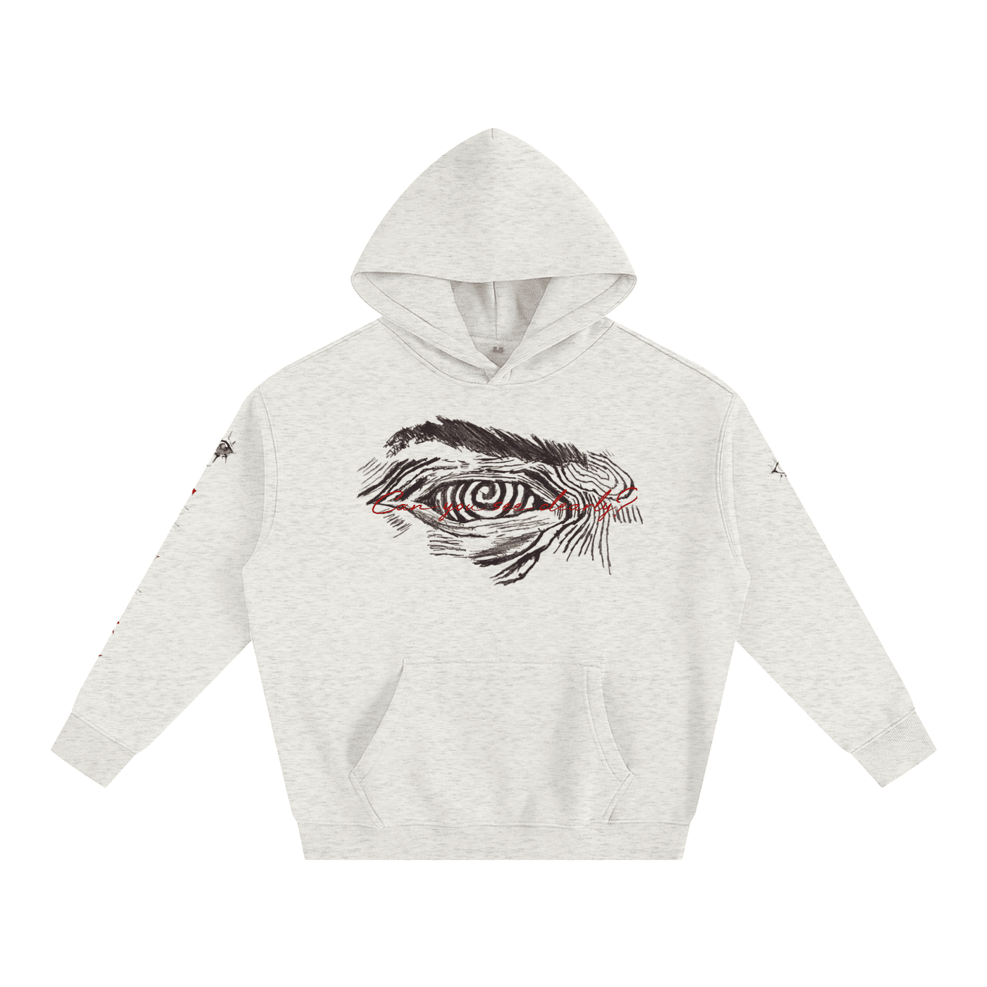 Can You See Clearly? Oversize Fleeced Hoodie - The Shadow Archive