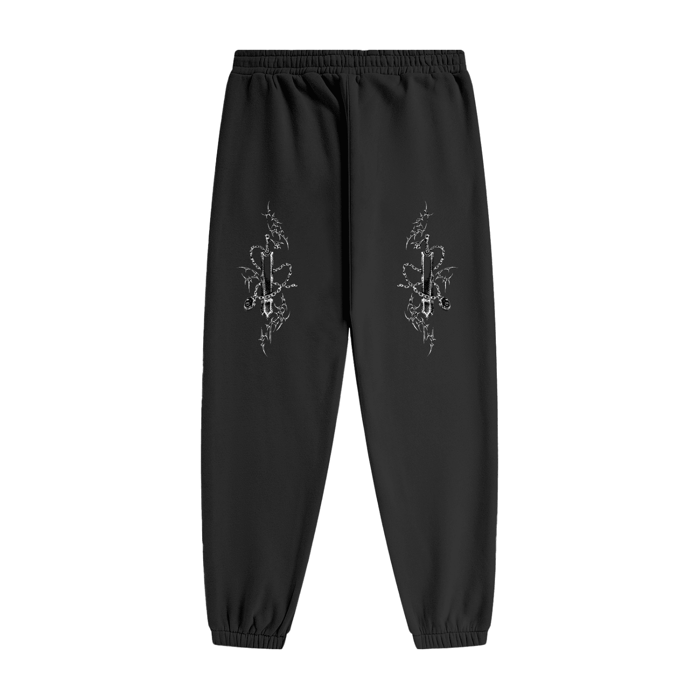 Gothic Fleece Joggers - The Shadow Archive