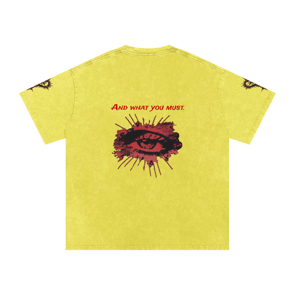 Do As I Say Washed Oversized Cotton T-Shirt - The Shadow Archive