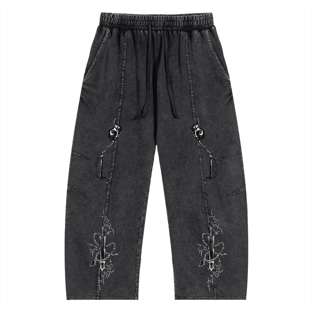 Regalia Drawstring Cotton Pants - The Shadow Archive