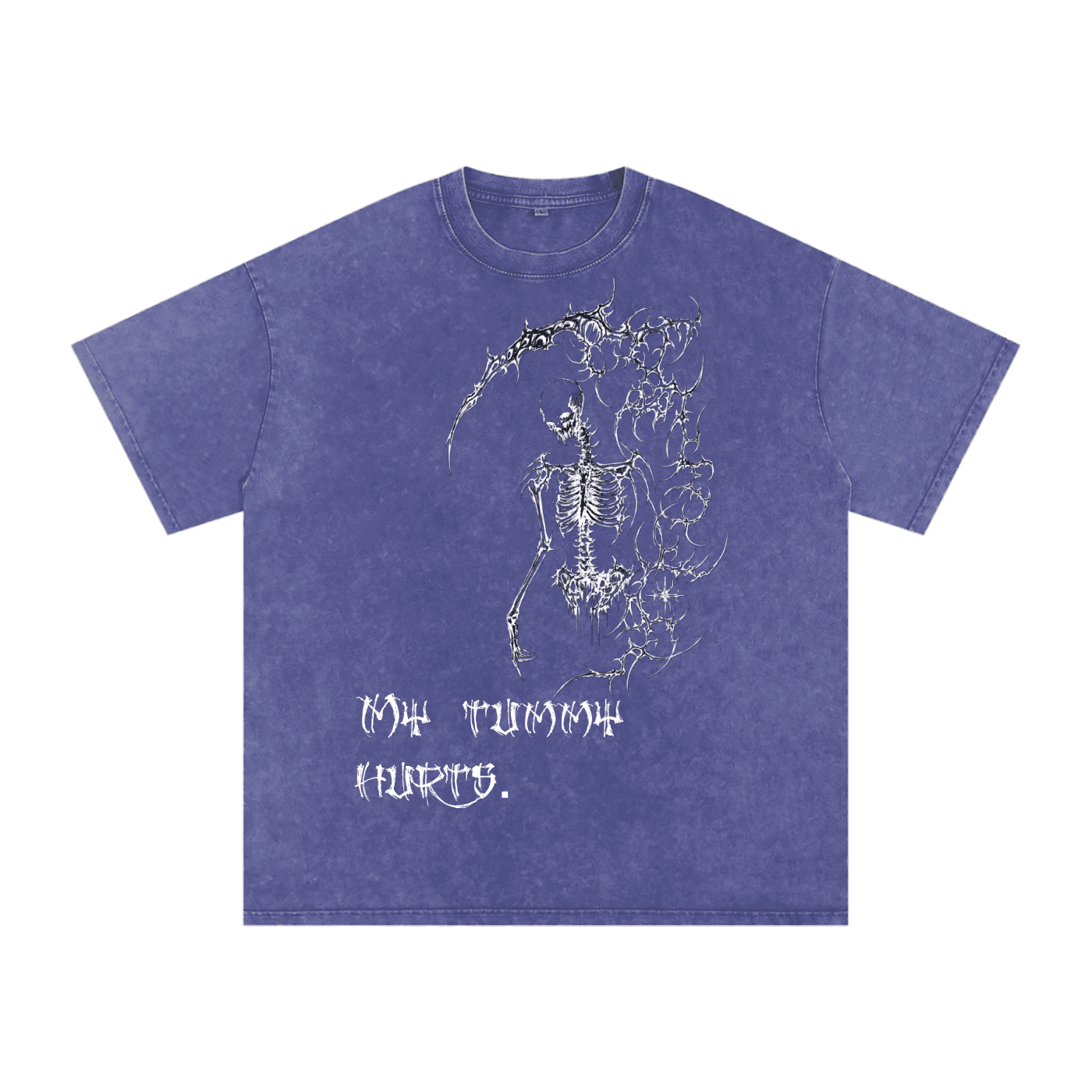 My Tummy Hurts Oversized Cotton T-Shirt - The Shadow Archive