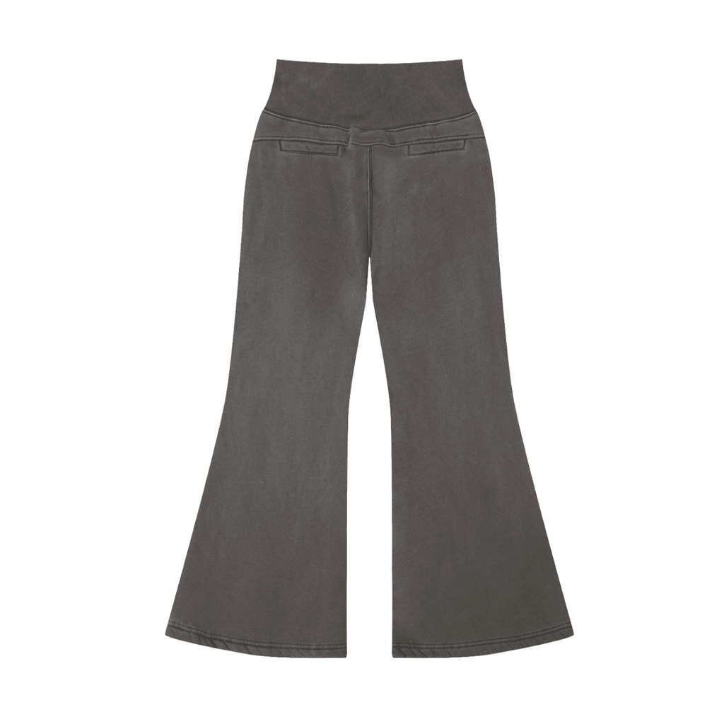 Vintage Washed Flared Fleece Pants - The Shadow Archive