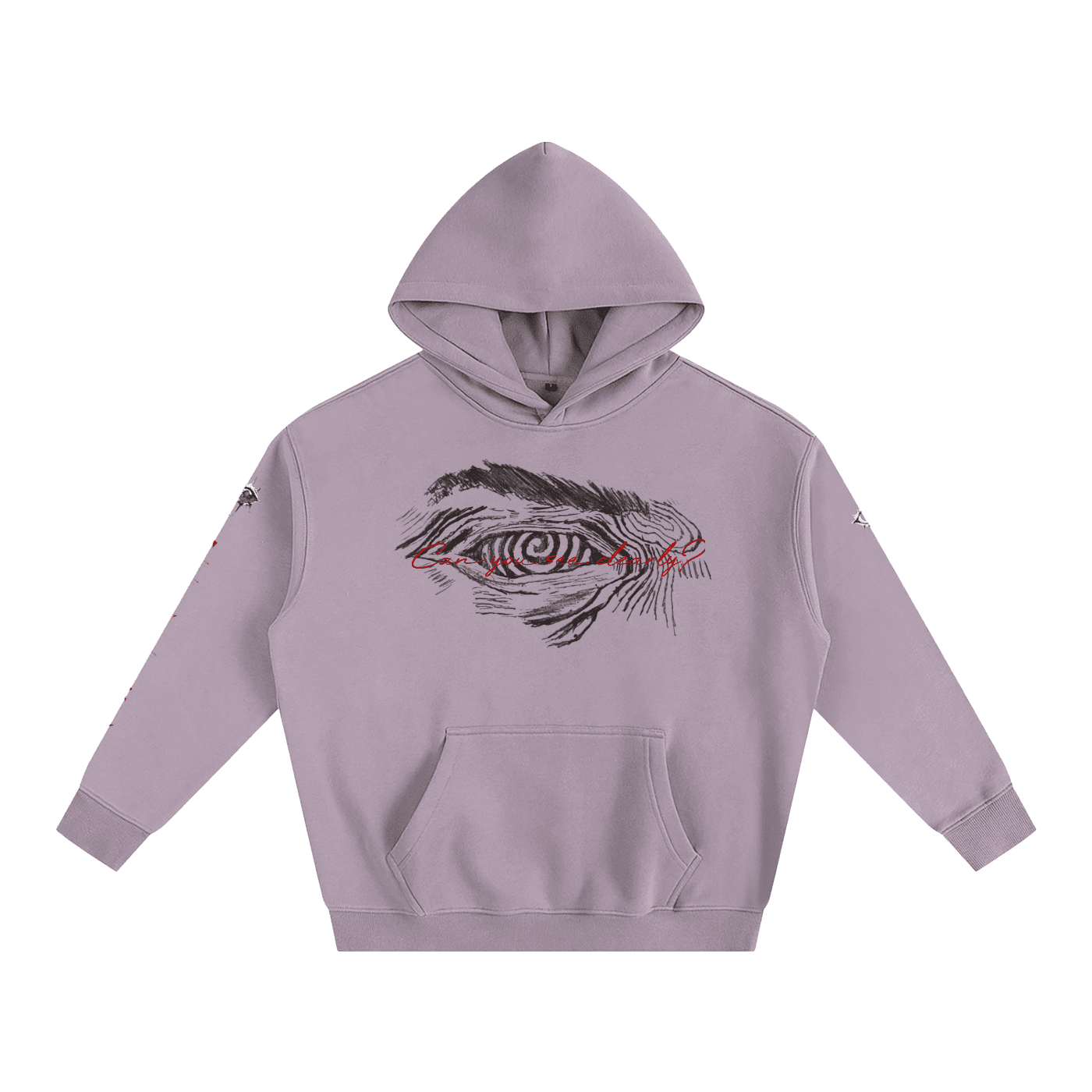 Can You See Clearly? Oversize Fleeced Hoodie - The Shadow Archive