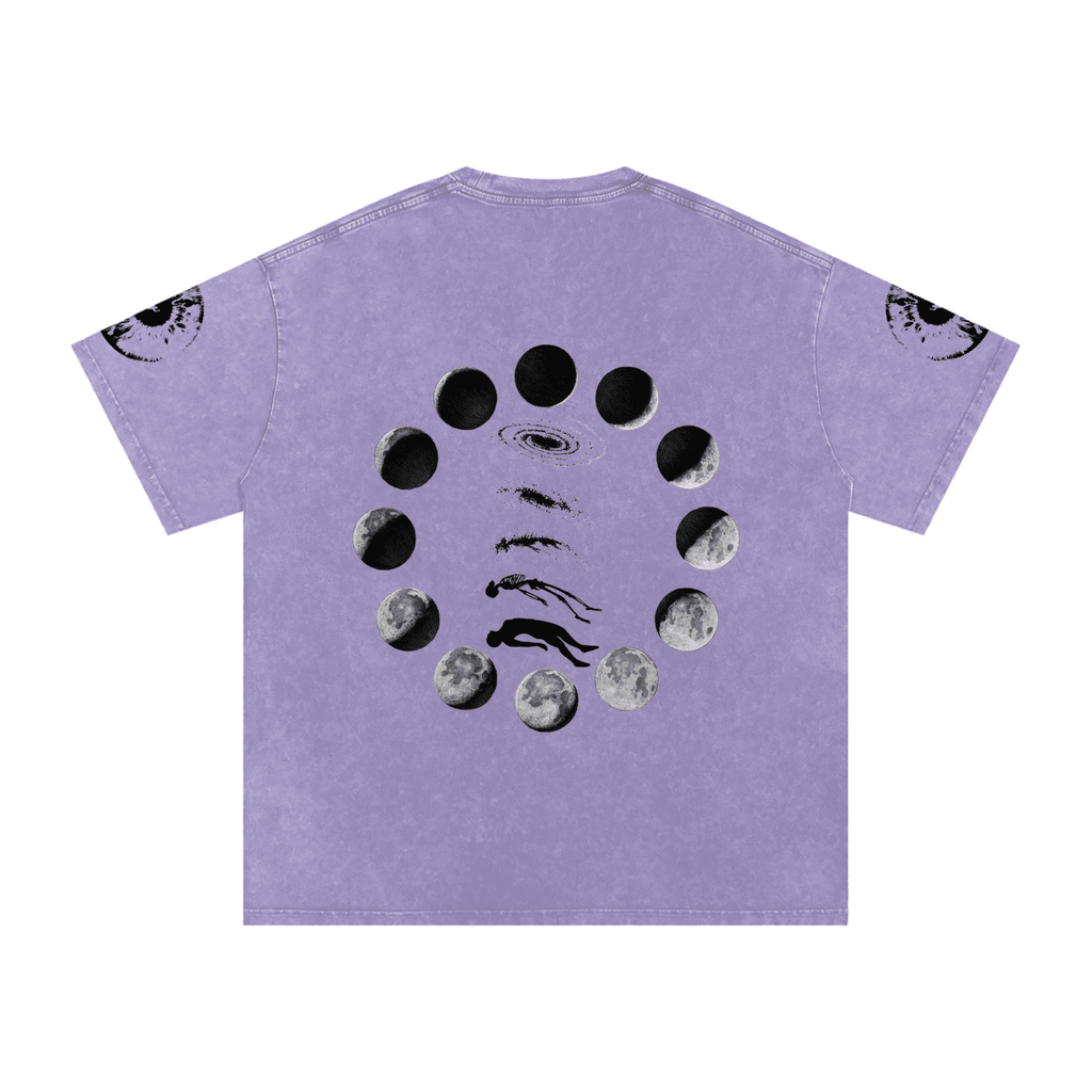 Falling Out Of Space Washed Oversized Cotton T-Shirt - The Shadow Archive
