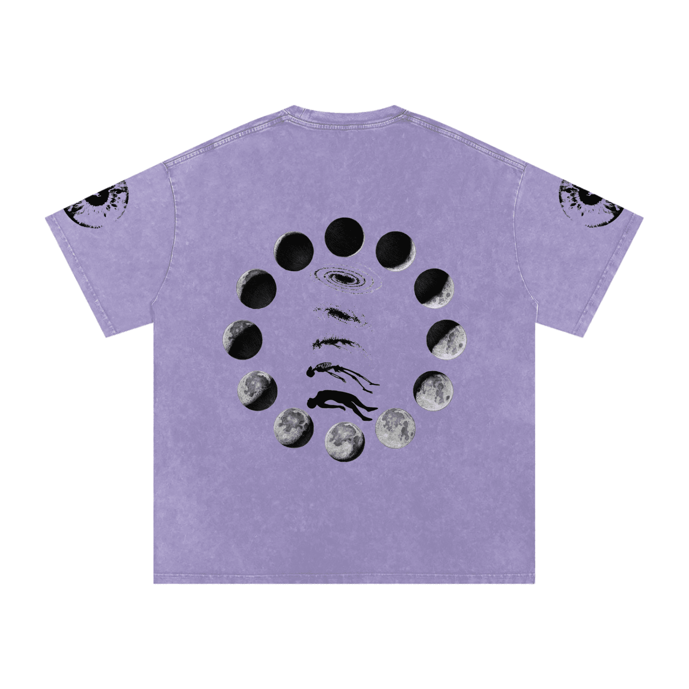 Falling Out Of Space Washed Oversized Cotton T-Shirt - The Shadow Archive