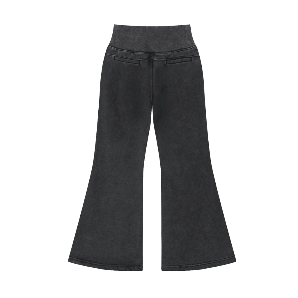 Vintage Washed Flared Fleece Pants - The Shadow Archive