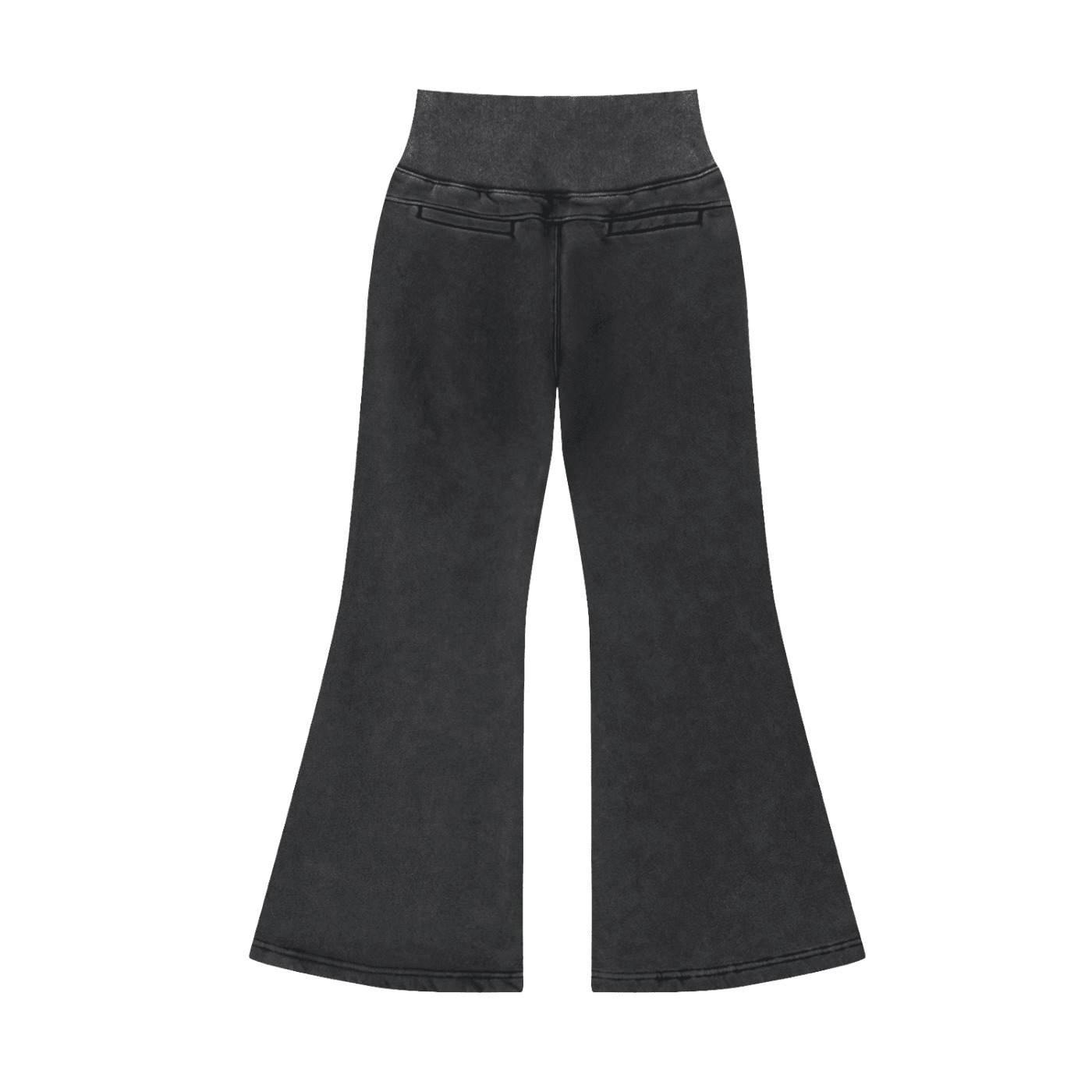 Vintage Washed Flared Fleece Pants - The Shadow Archive