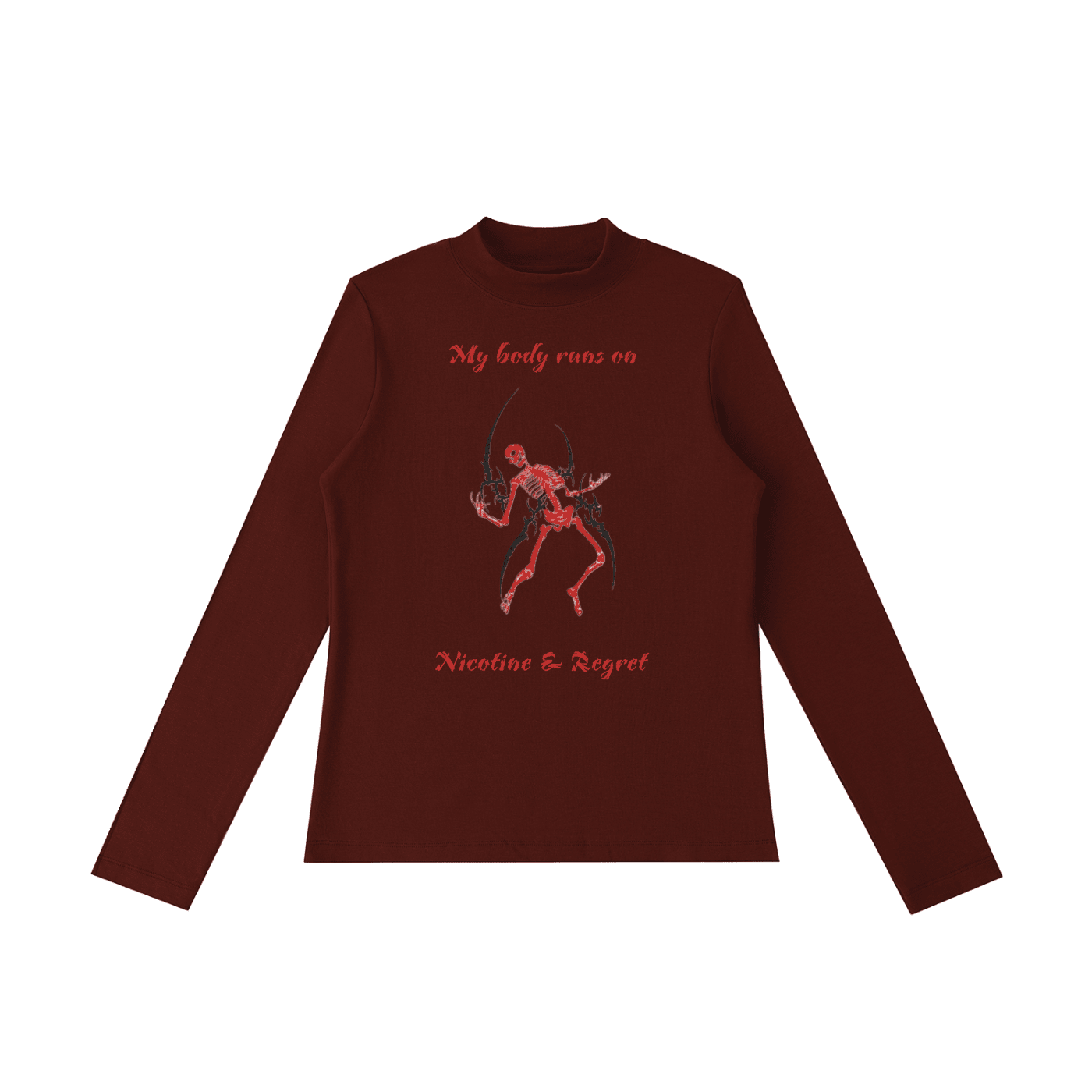 Nicotine & Regret Long Sleeve T-Shirt - The Shadow Archive