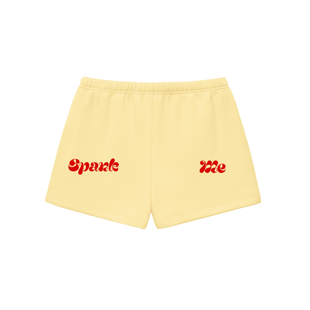 Spank Me Fleece Drawstring Sweatshorts - The Shadow Archive