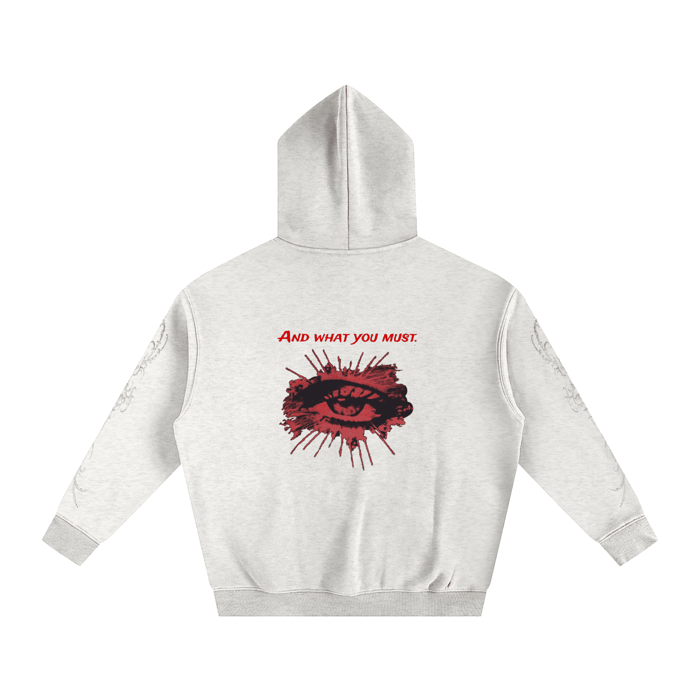 Do As I Say Oversize Fleeced Hoodie - The Shadow Archive