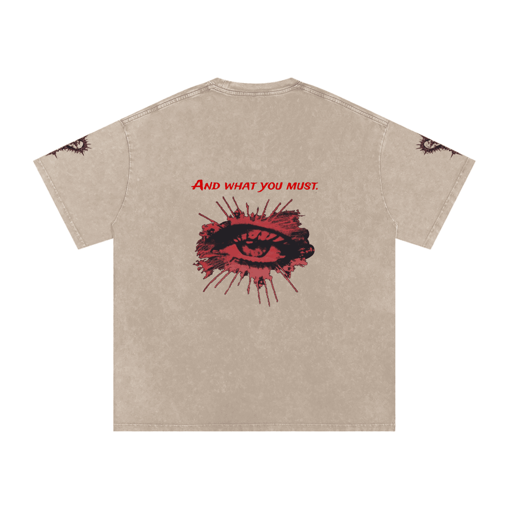 Do As I Say Washed Oversized Cotton T-Shirt - The Shadow Archive