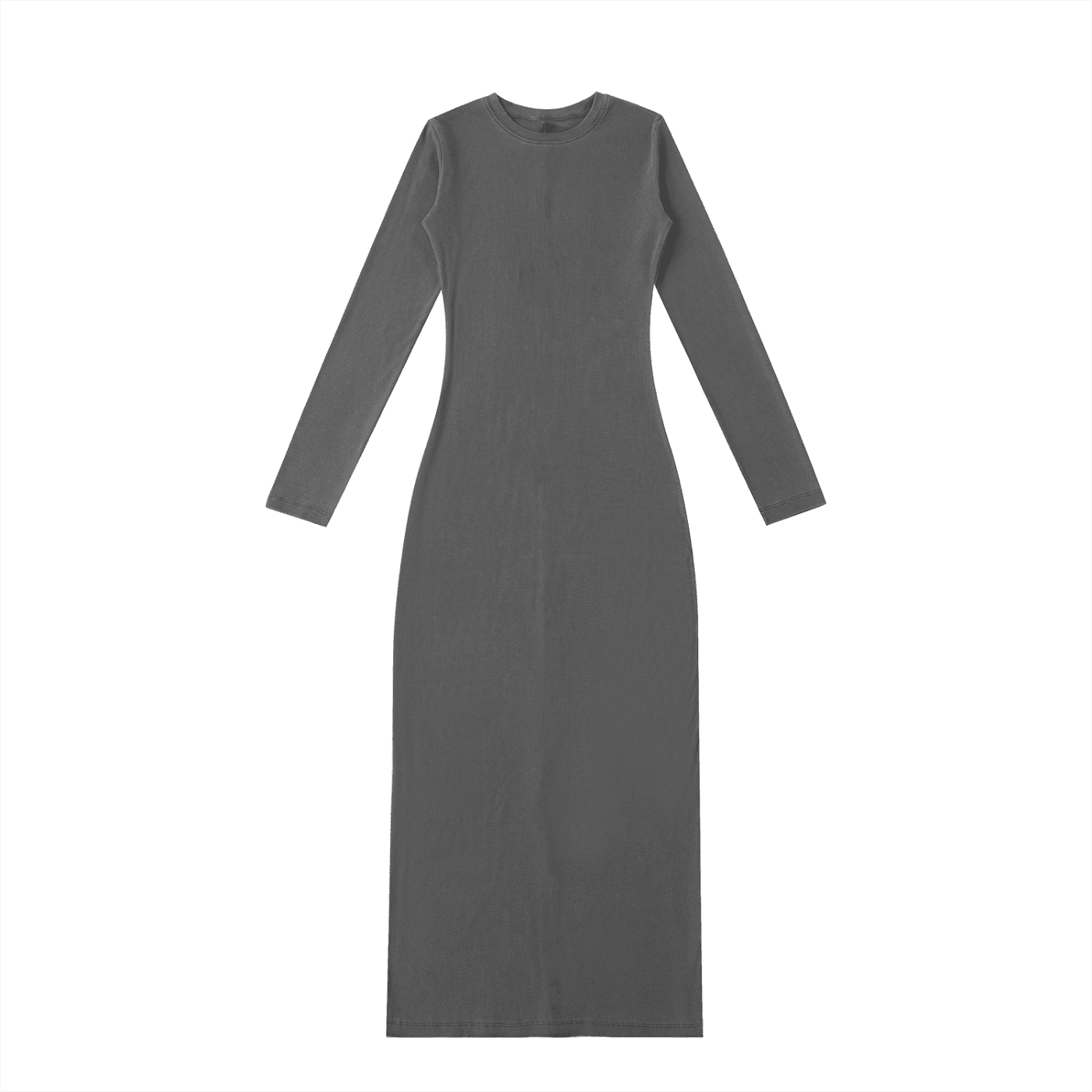 Dyed Washed Slit Maxi Dress - The Shadow Archive