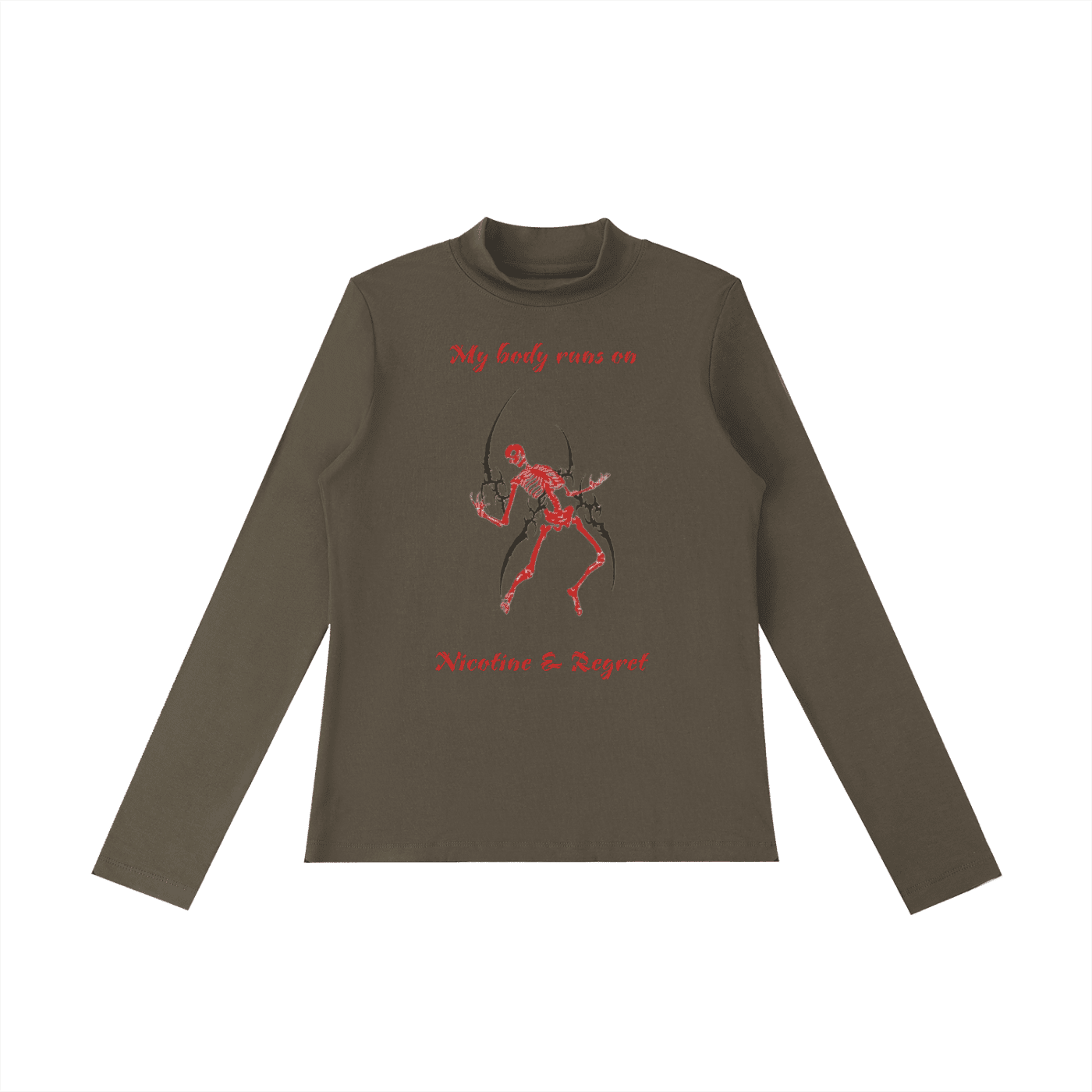 Nicotine & Regret Long Sleeve T-Shirt - The Shadow Archive