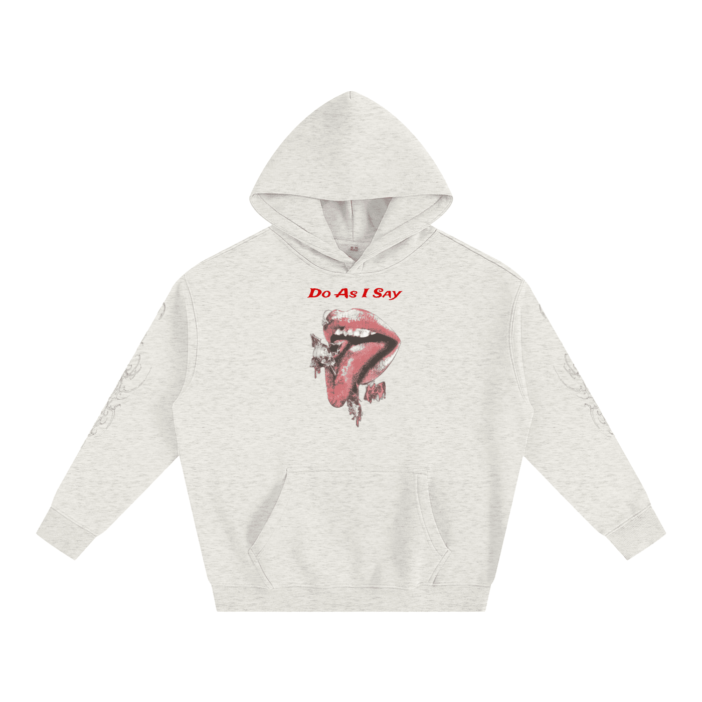 Do As I Say Oversize Fleeced Hoodie - The Shadow Archive